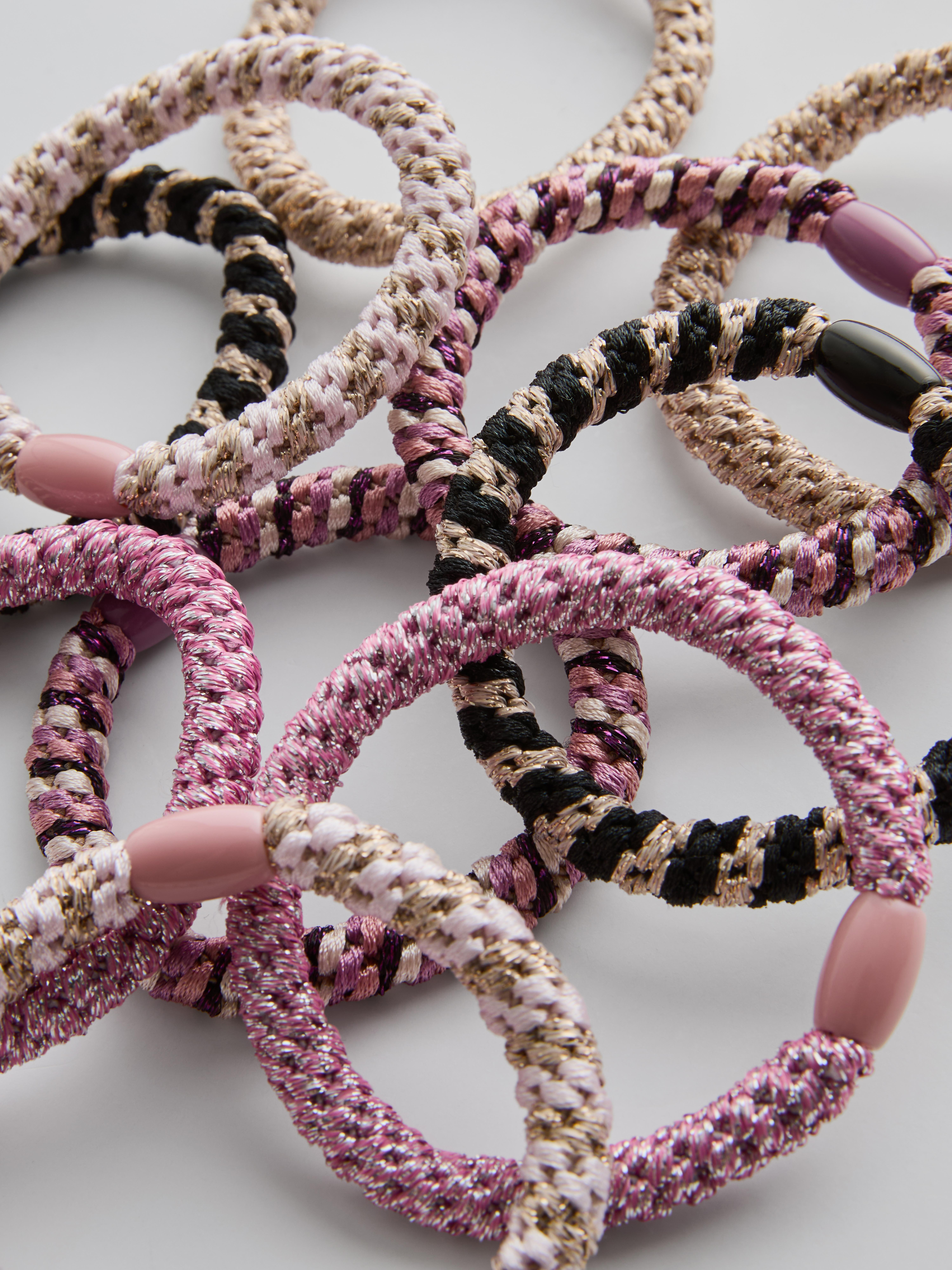 Women's Pink 10pk Chunky Hair Bands