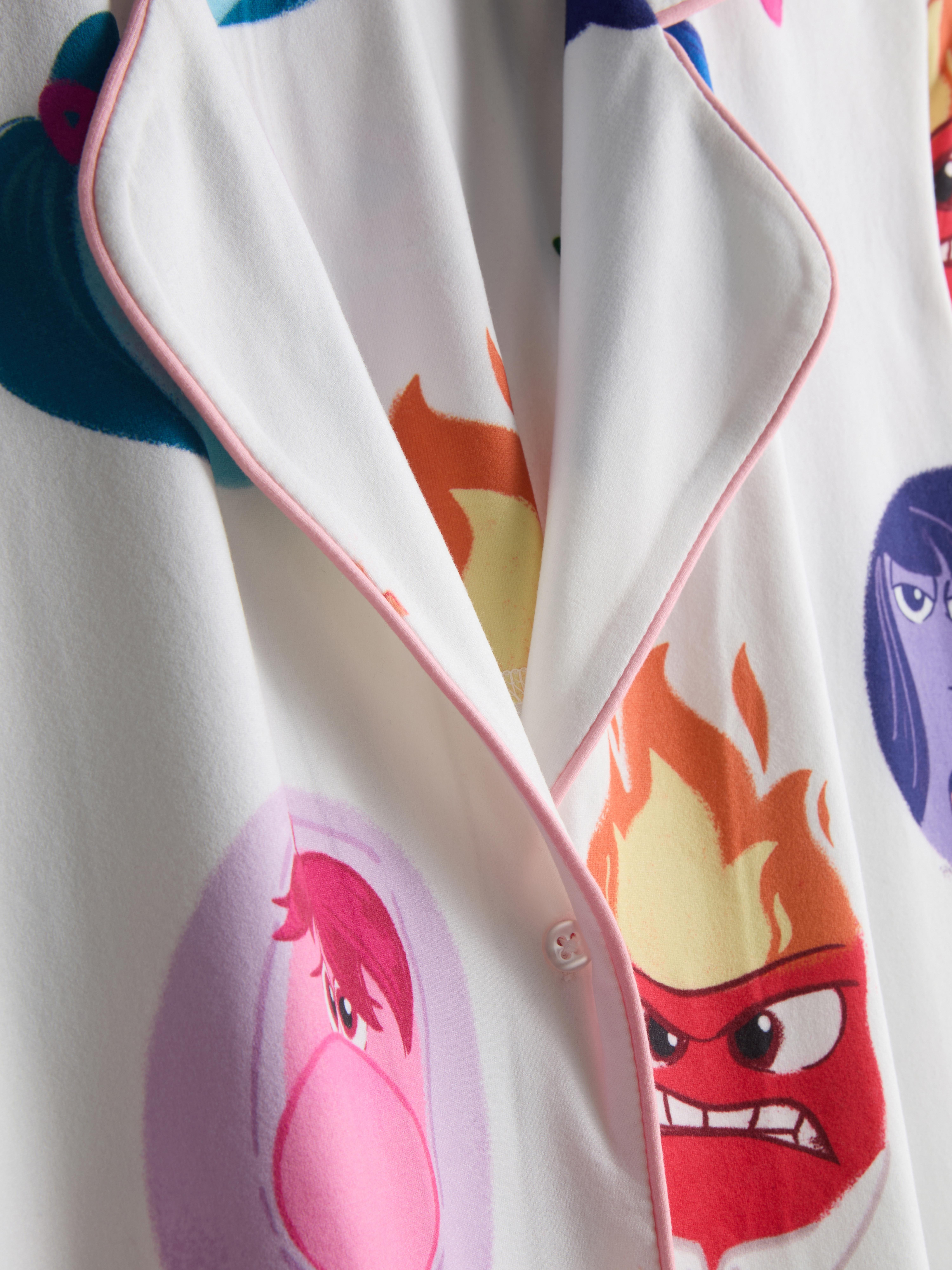 Women's White Disney Pixar’s Inside Out Boyfriend Pajamas