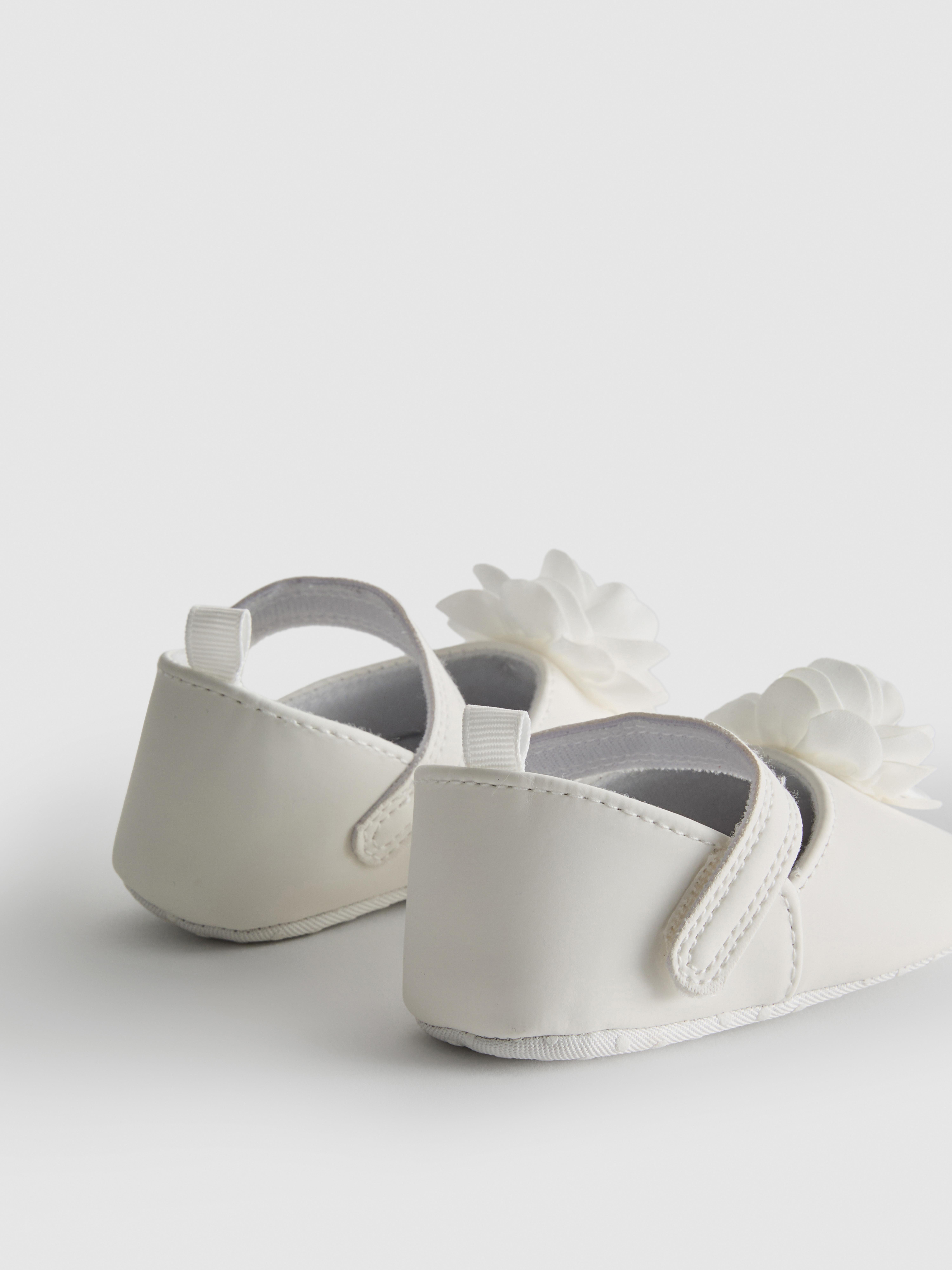 Baby Girls Ivory Floral Occasion Shoes