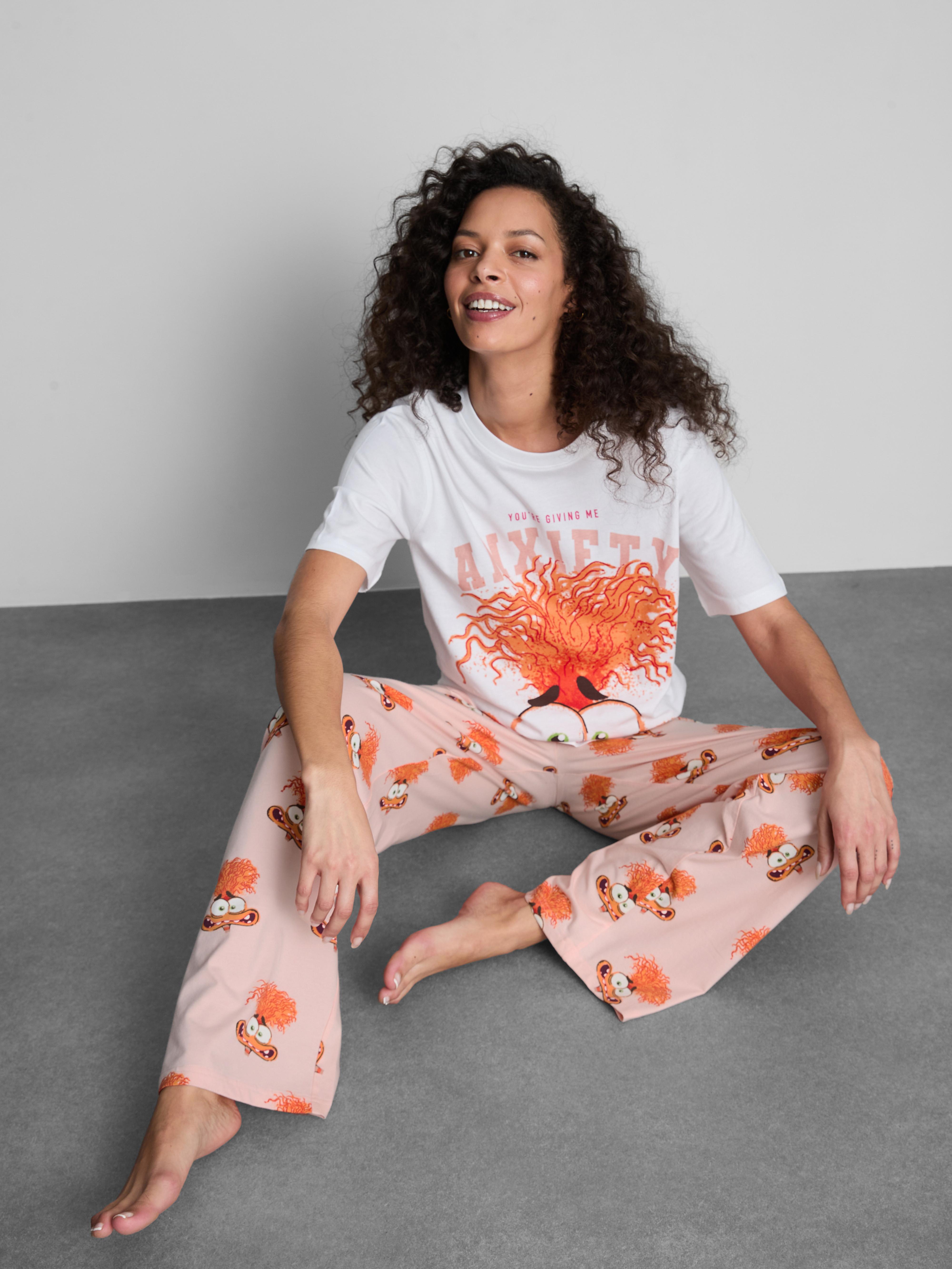 Women's Coral Disney Pixar’s Inside Out 2 Pajama Bottoms