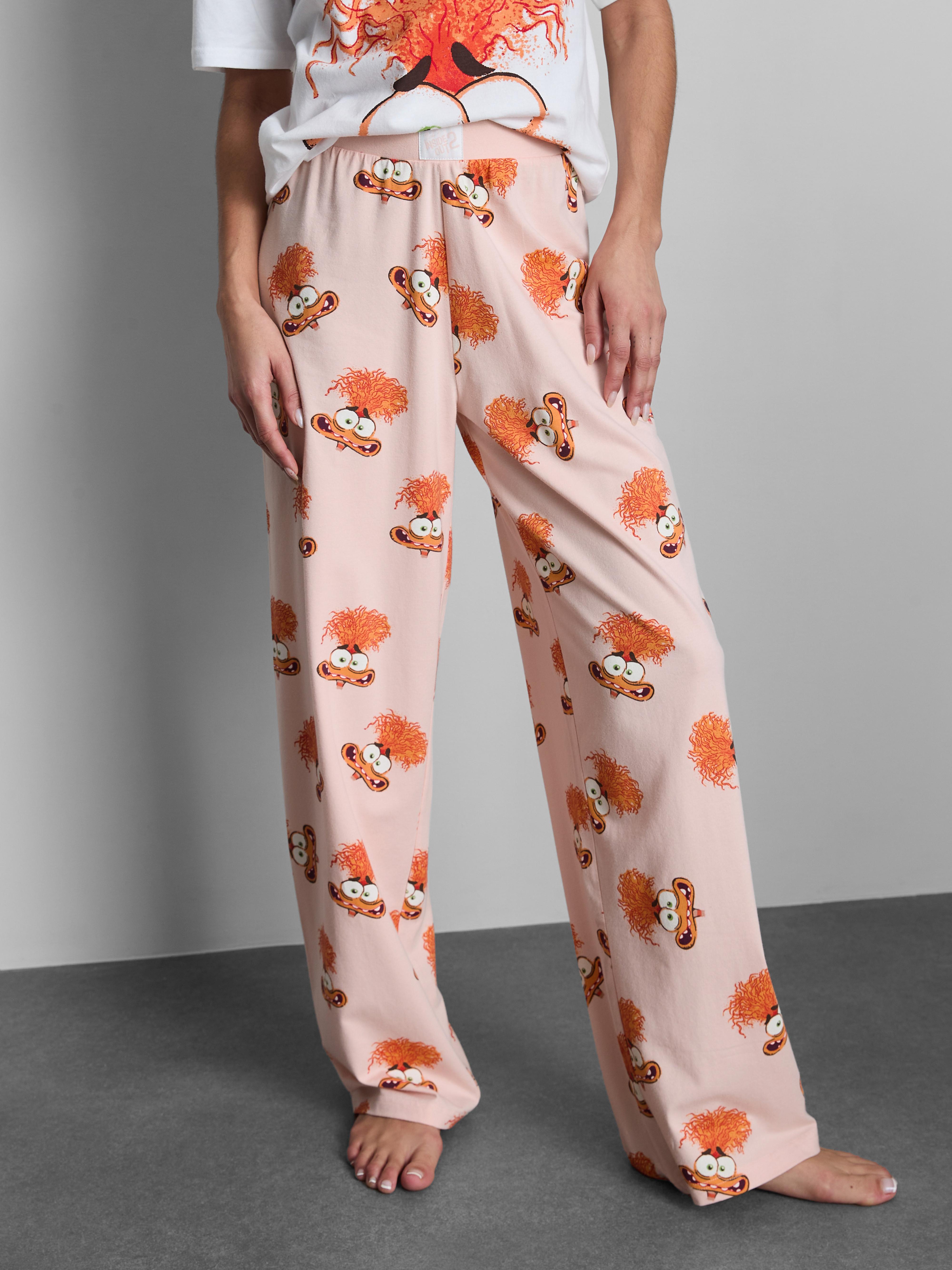 Women's Coral Disney Pixar’s Inside Out 2 Pajama Bottoms