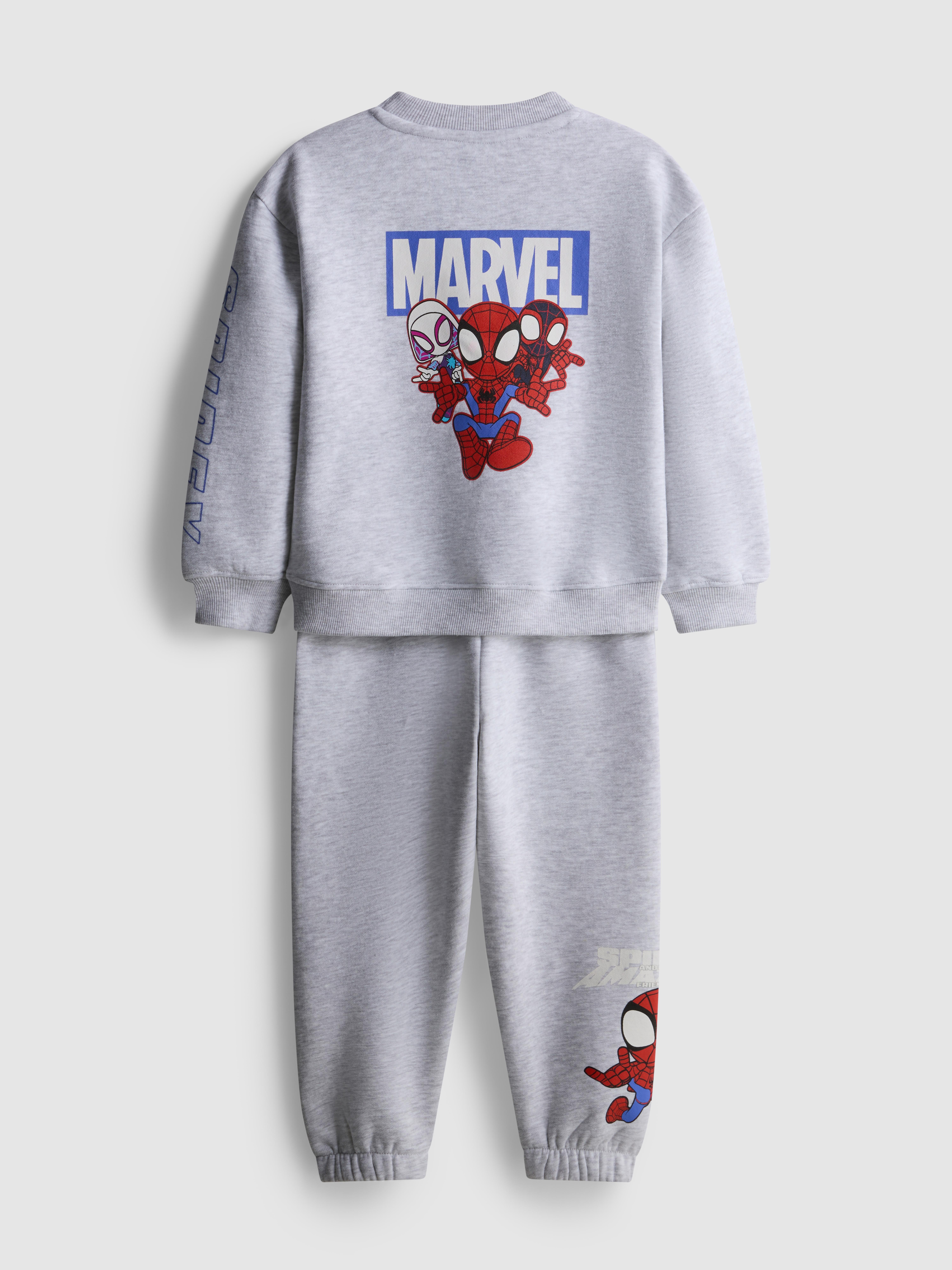 Boys Gray Heather 1.5-8yrs | MARVEL Spidey Sweatshirt and Joggers Set