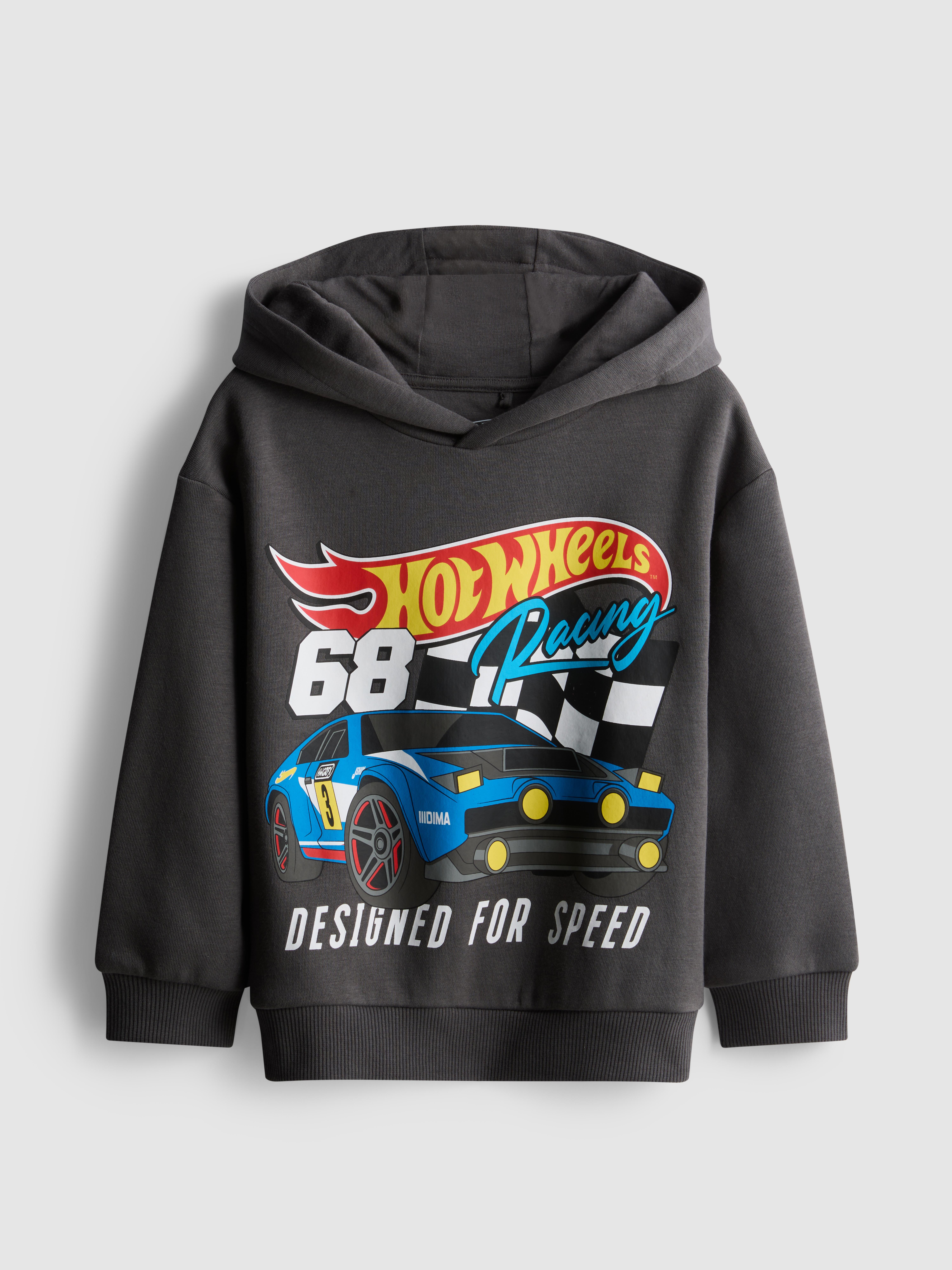 Boys Charcoal 1.5-8yrs | Hot Wheels Hoodie