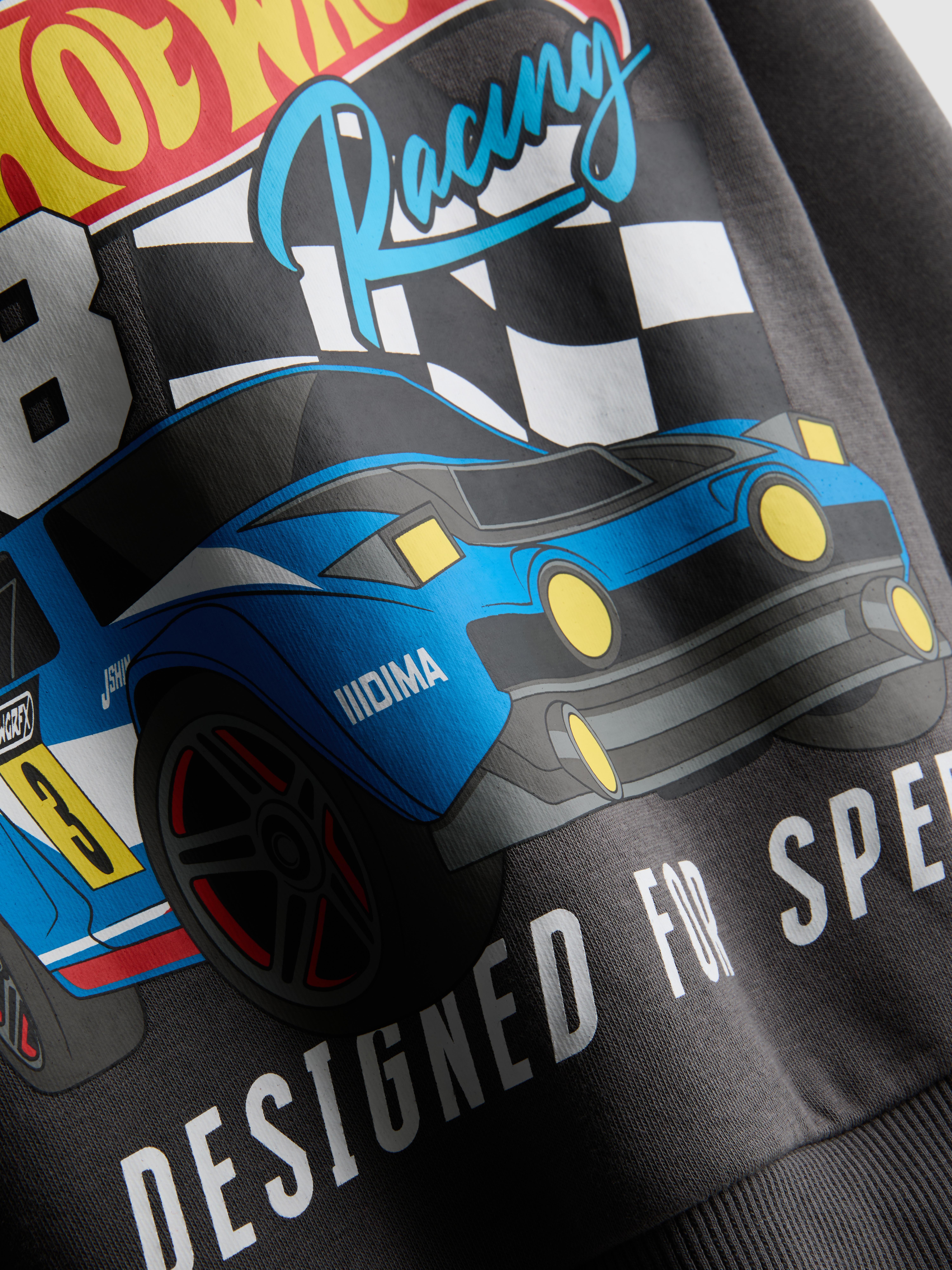 Boys Charcoal 1.5-8yrs | Hot Wheels Hoodie