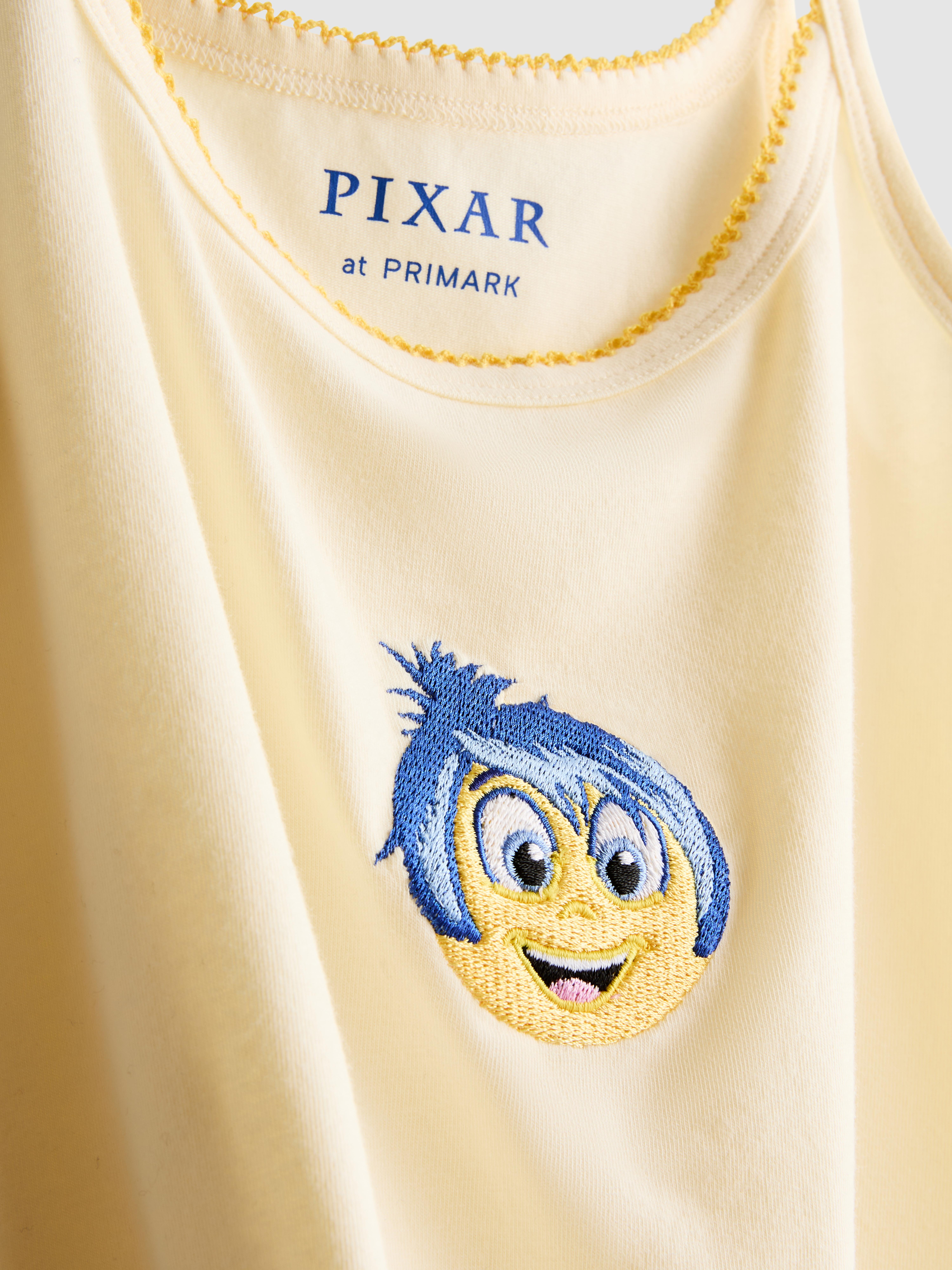 Women's Light Yellow Disney’s Inside Out Cotton Shorty Pajamas