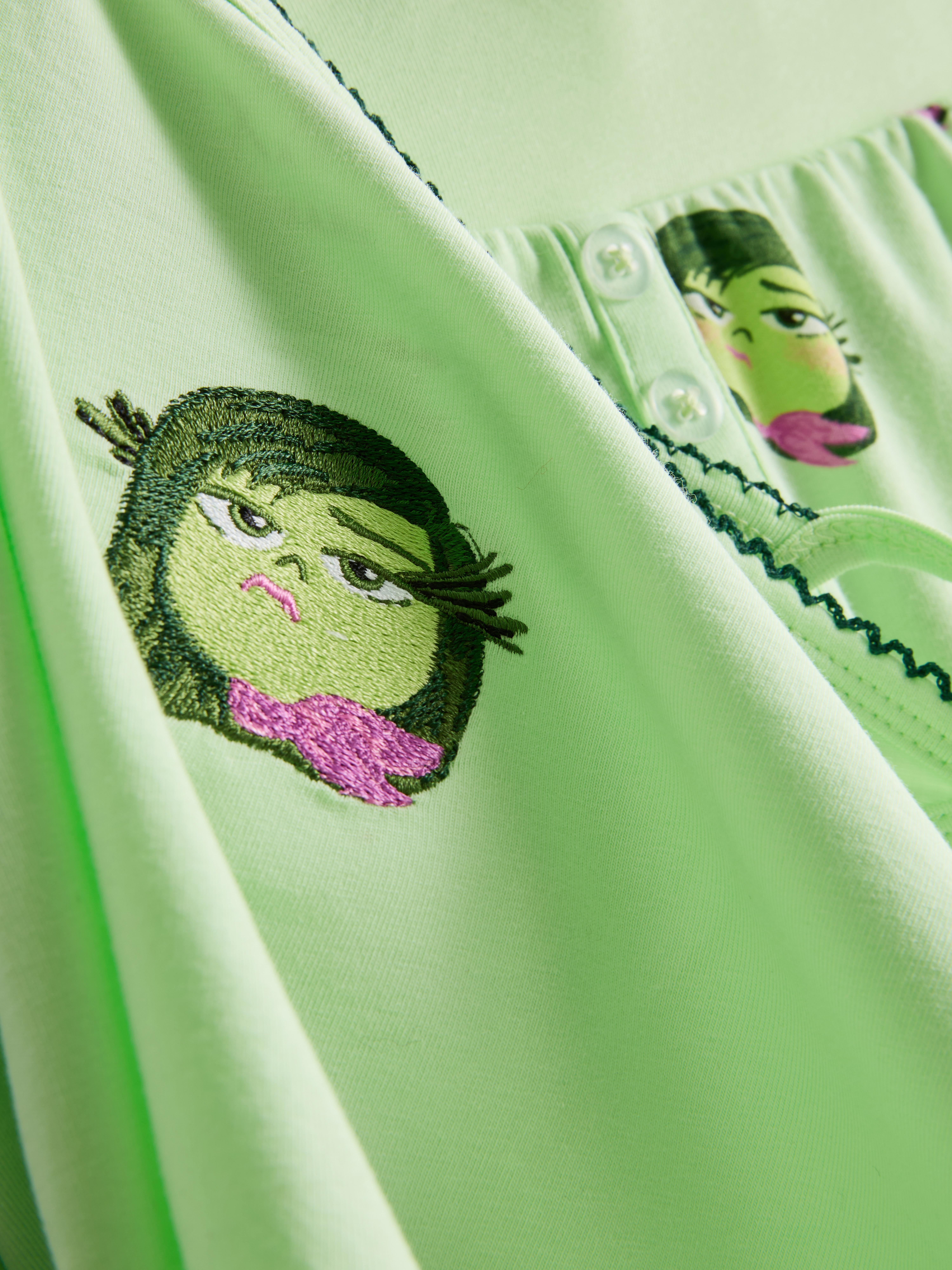 Women's Light Green Disney’s Inside Out Cotton Shorty Pajamas