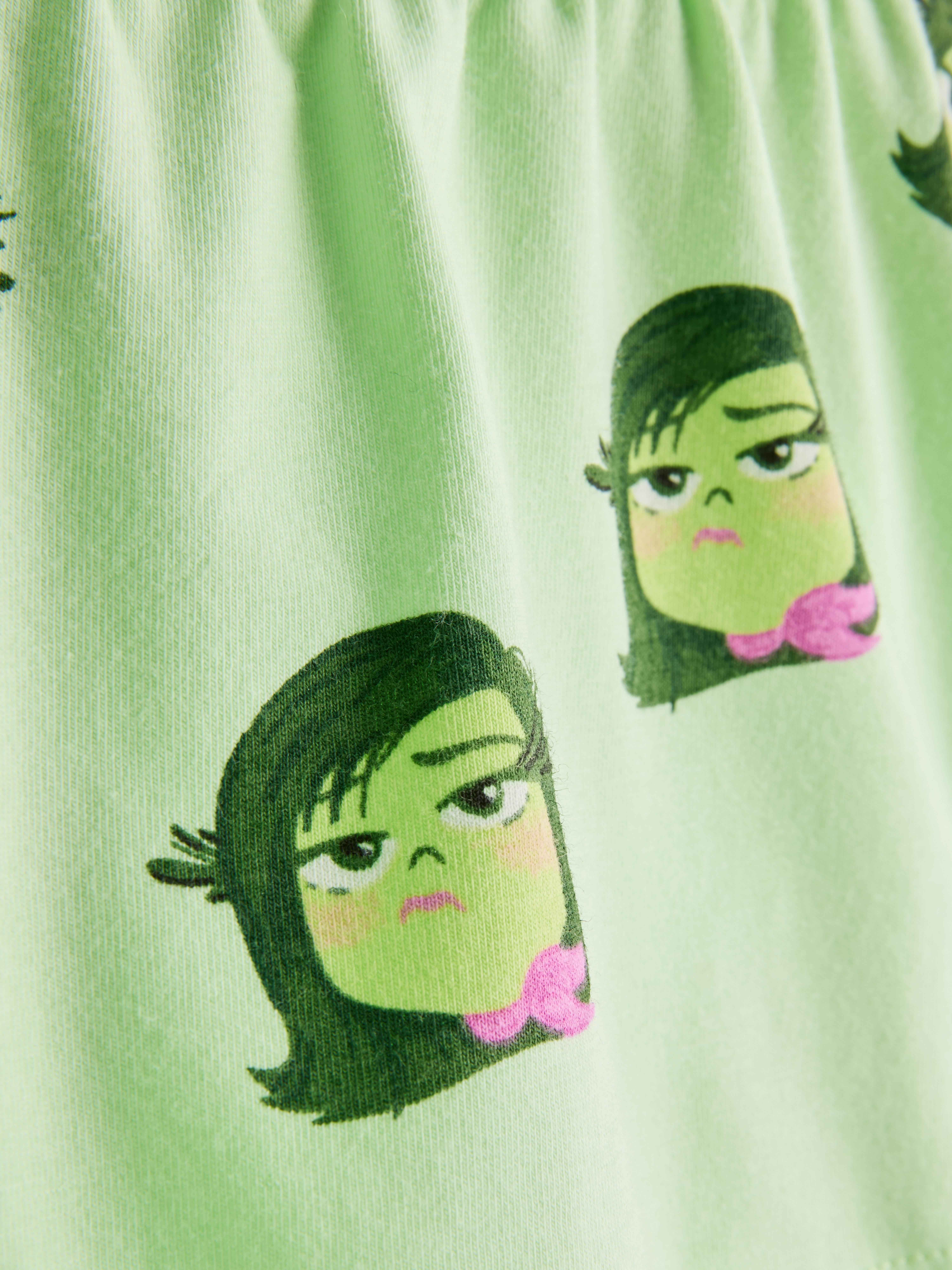 Women's Light Green Disney’s Inside Out Cotton Shorty Pajamas