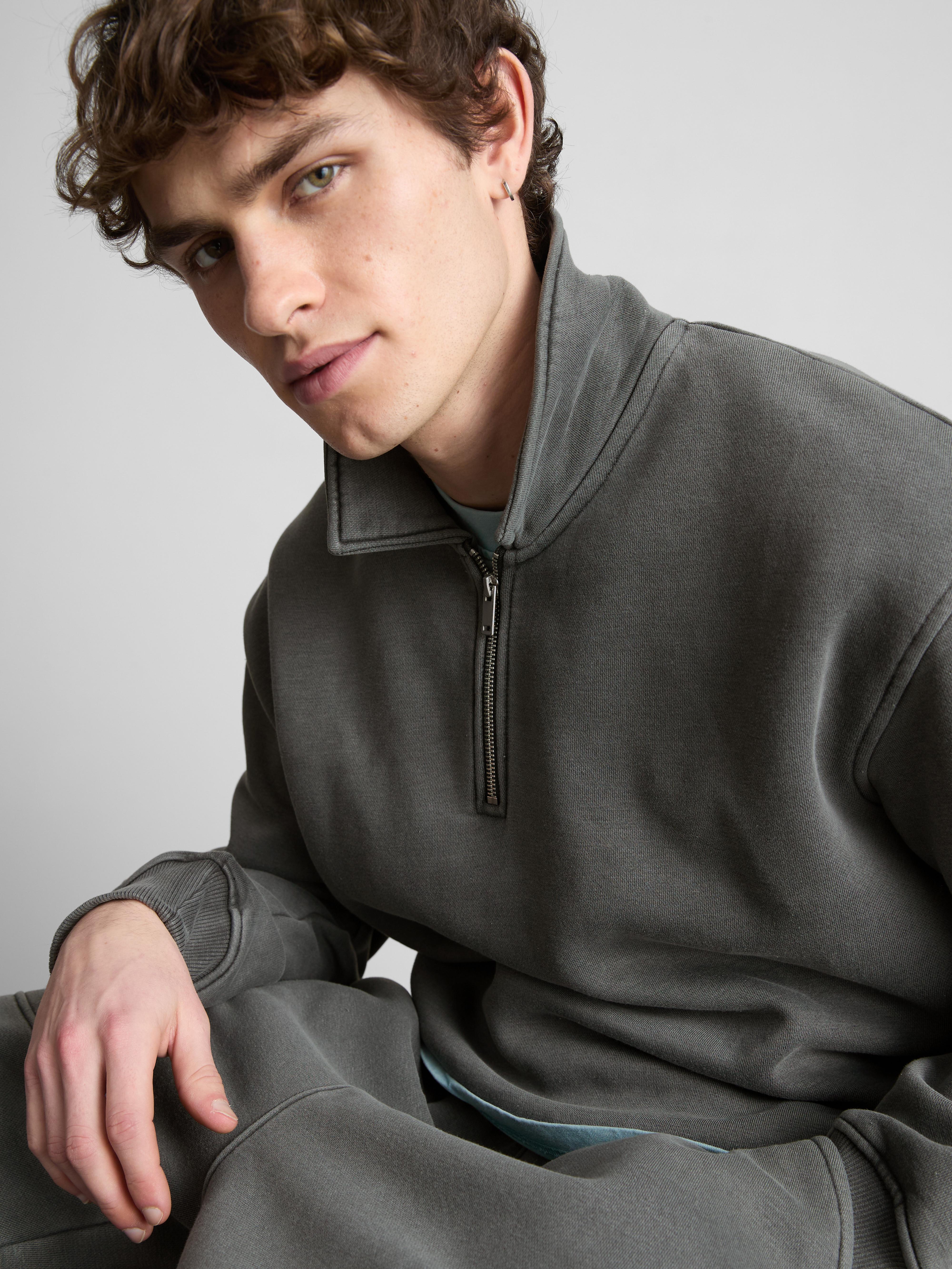 Camisola polo fecho correr 1/4