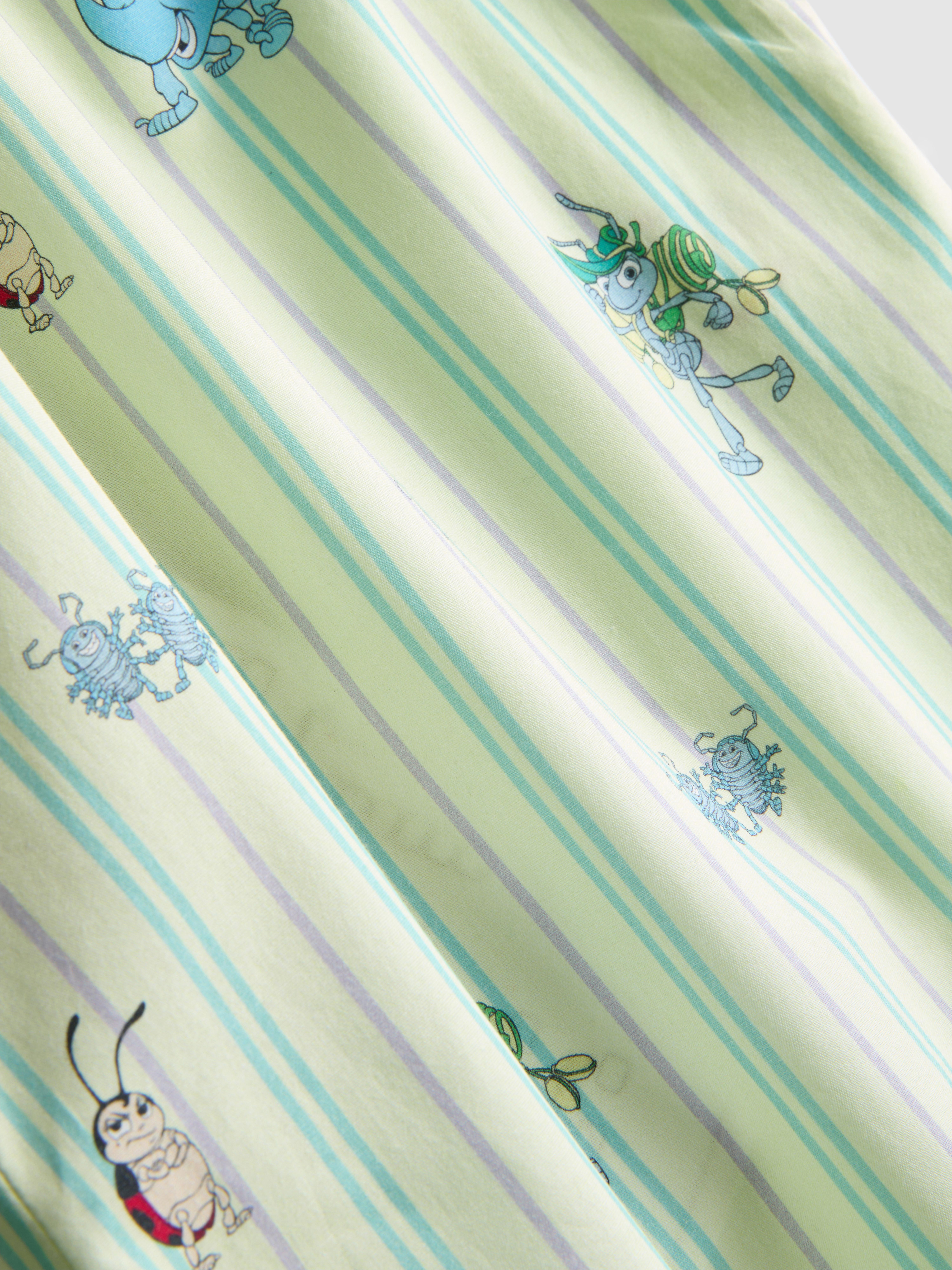 Disney Pixar’s A Bug’s Life Striped Cotton Graphic Pajama Bottoms