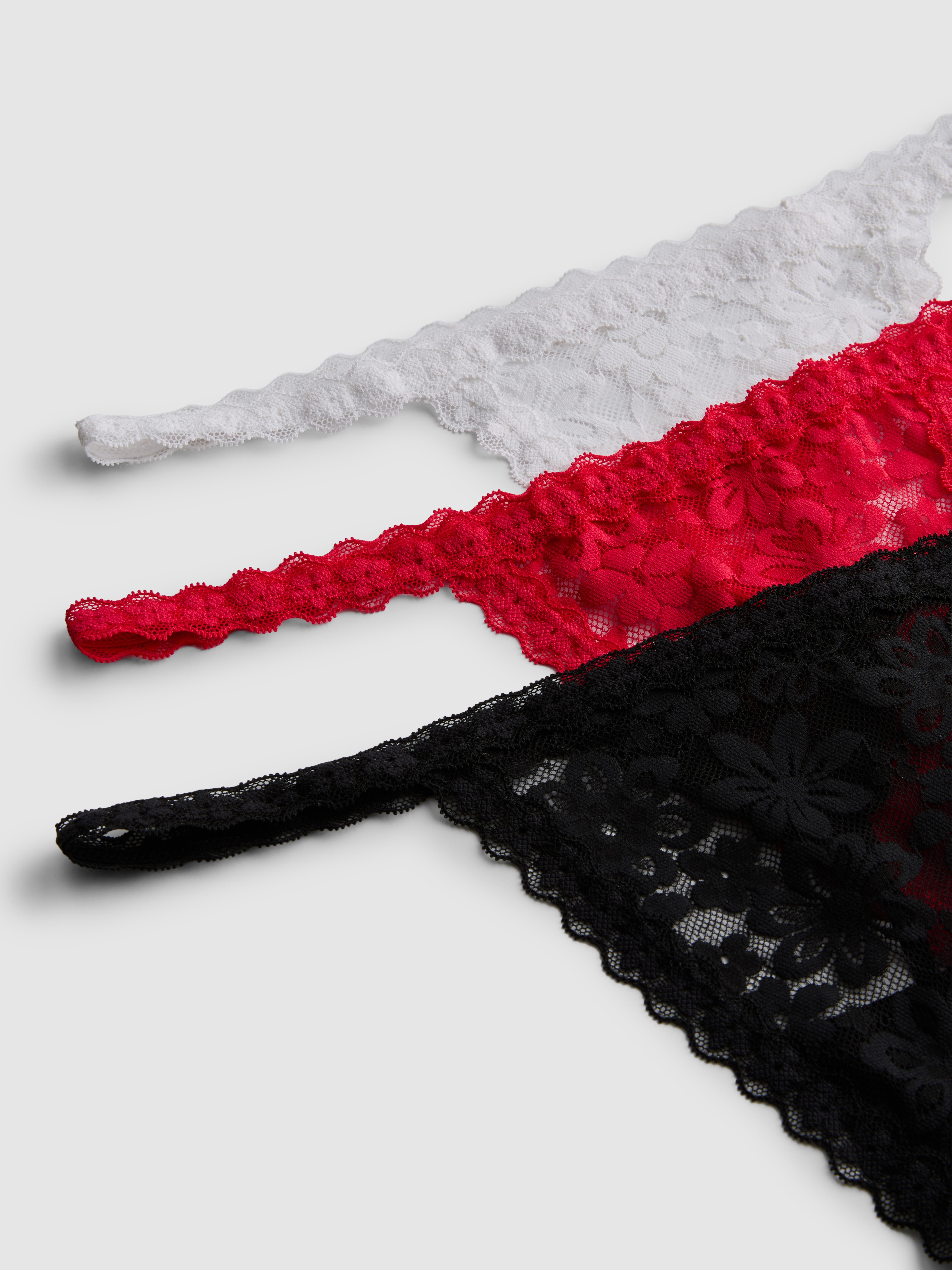 Pack de 3 tangas de encaje
