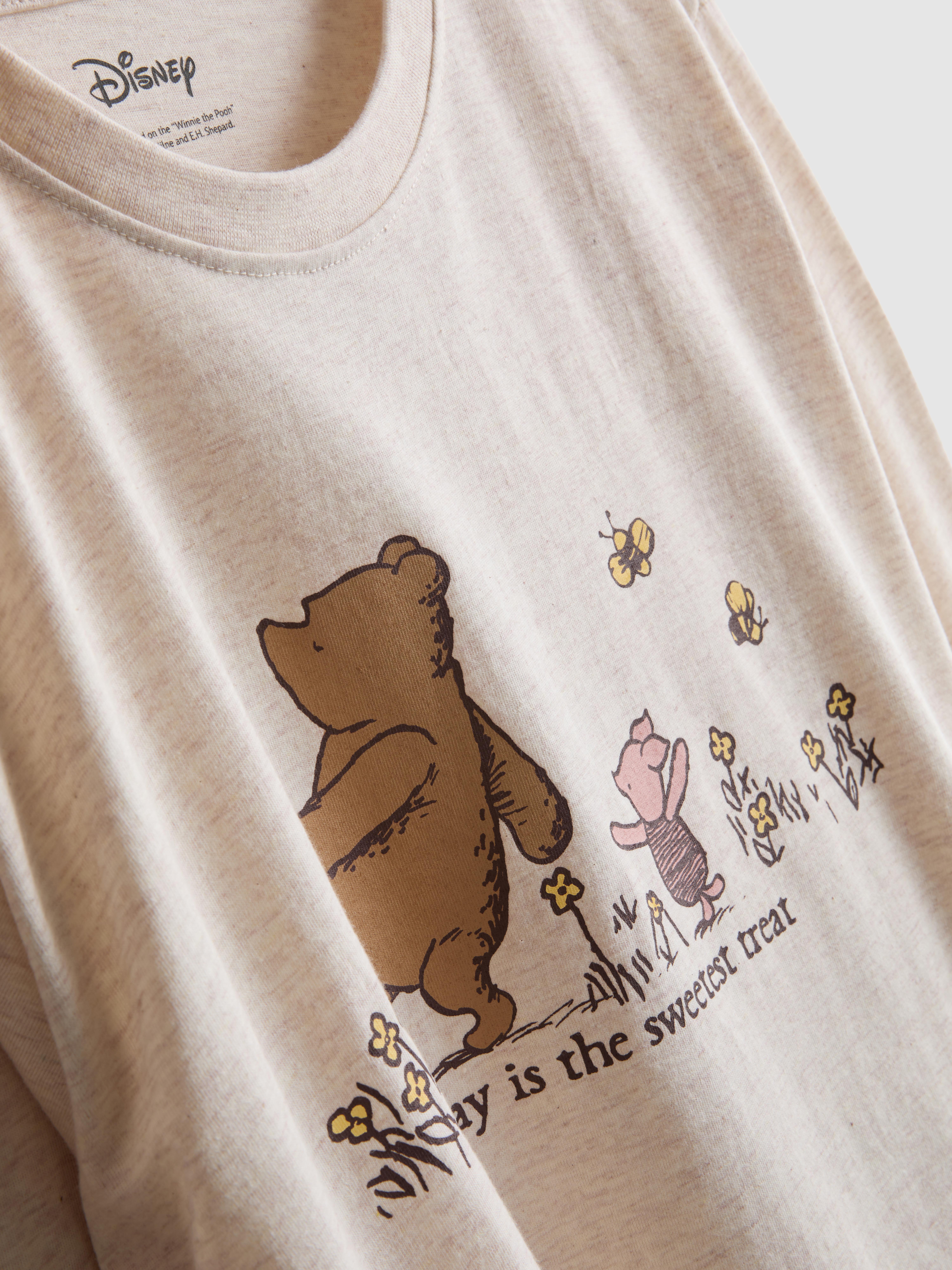 Women's Oatmeal Disney’s Winnie The Pooh Cotton Blend Pajamas