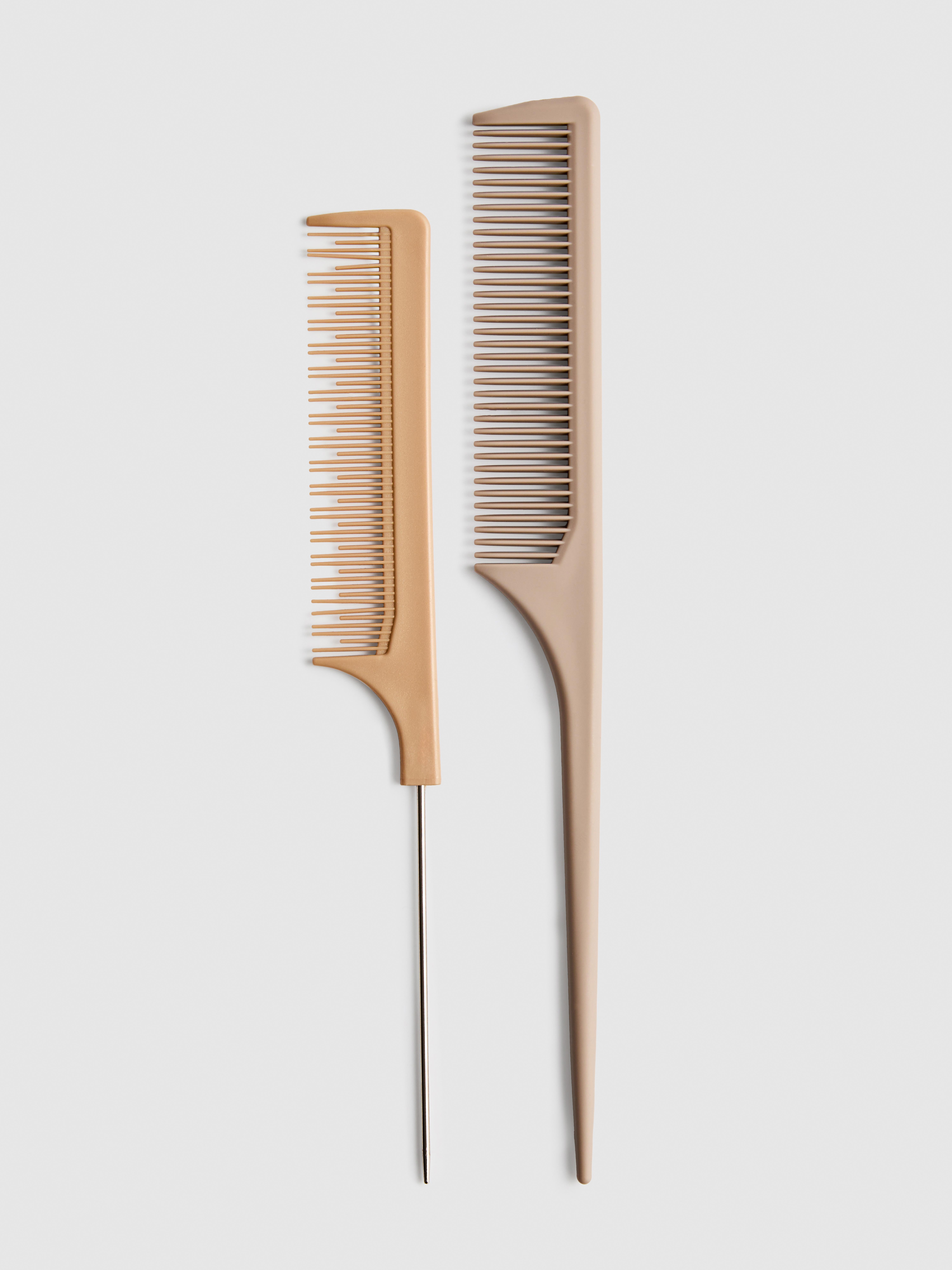 2pk Pin Tail Hair Combs