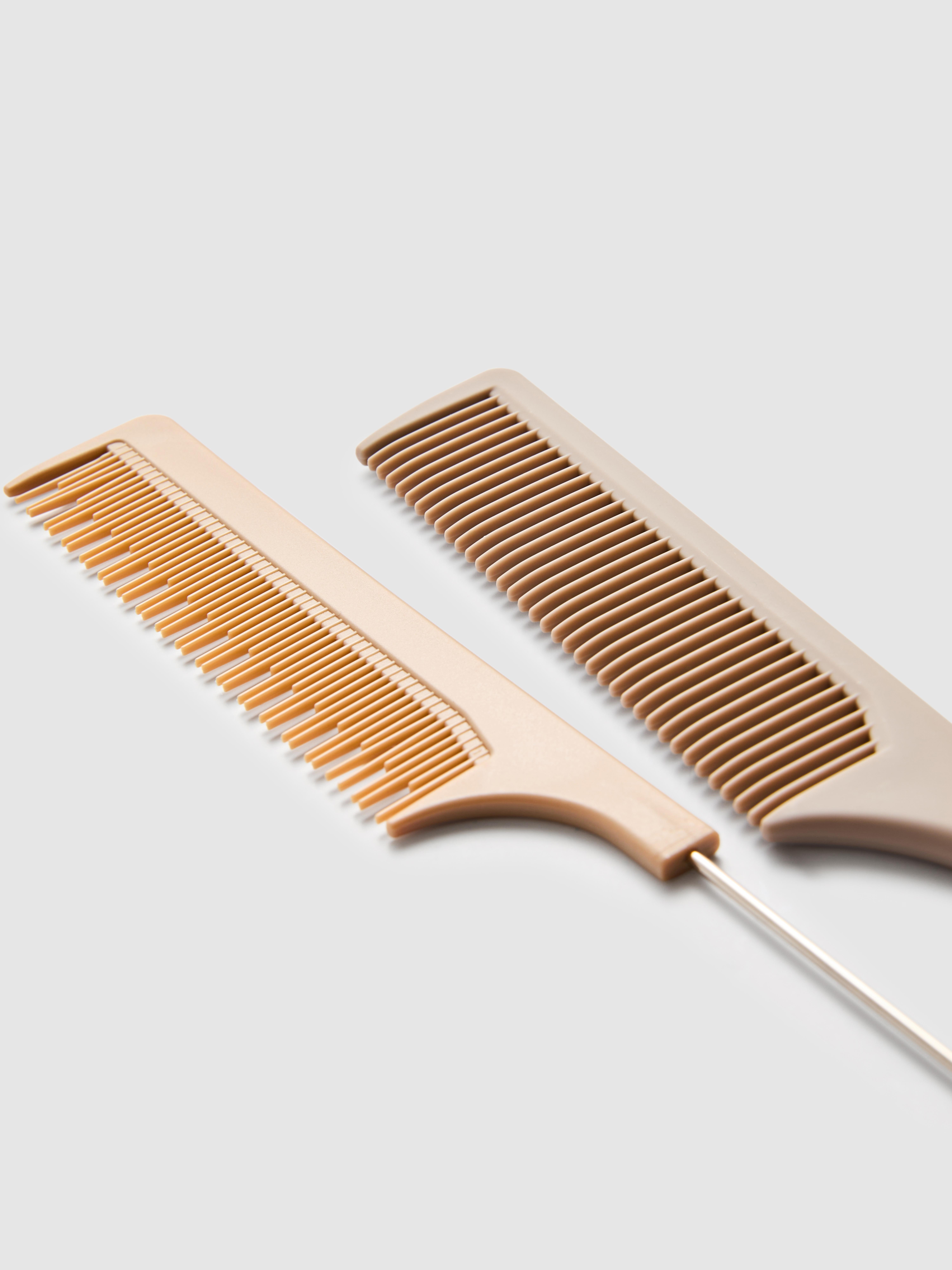 2pk Pin Tail Hair Combs