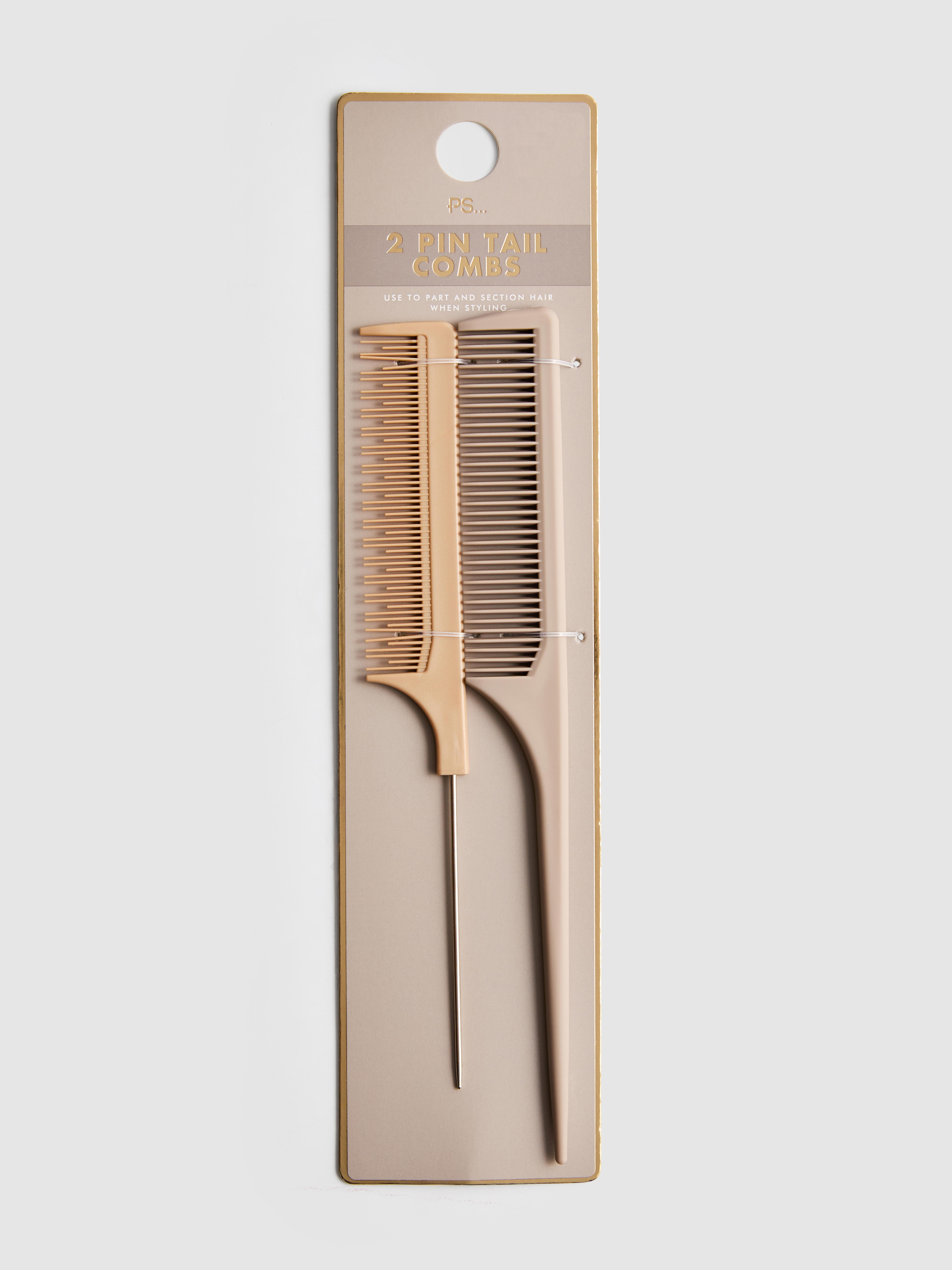 2pk Pin Tail Hair Combs