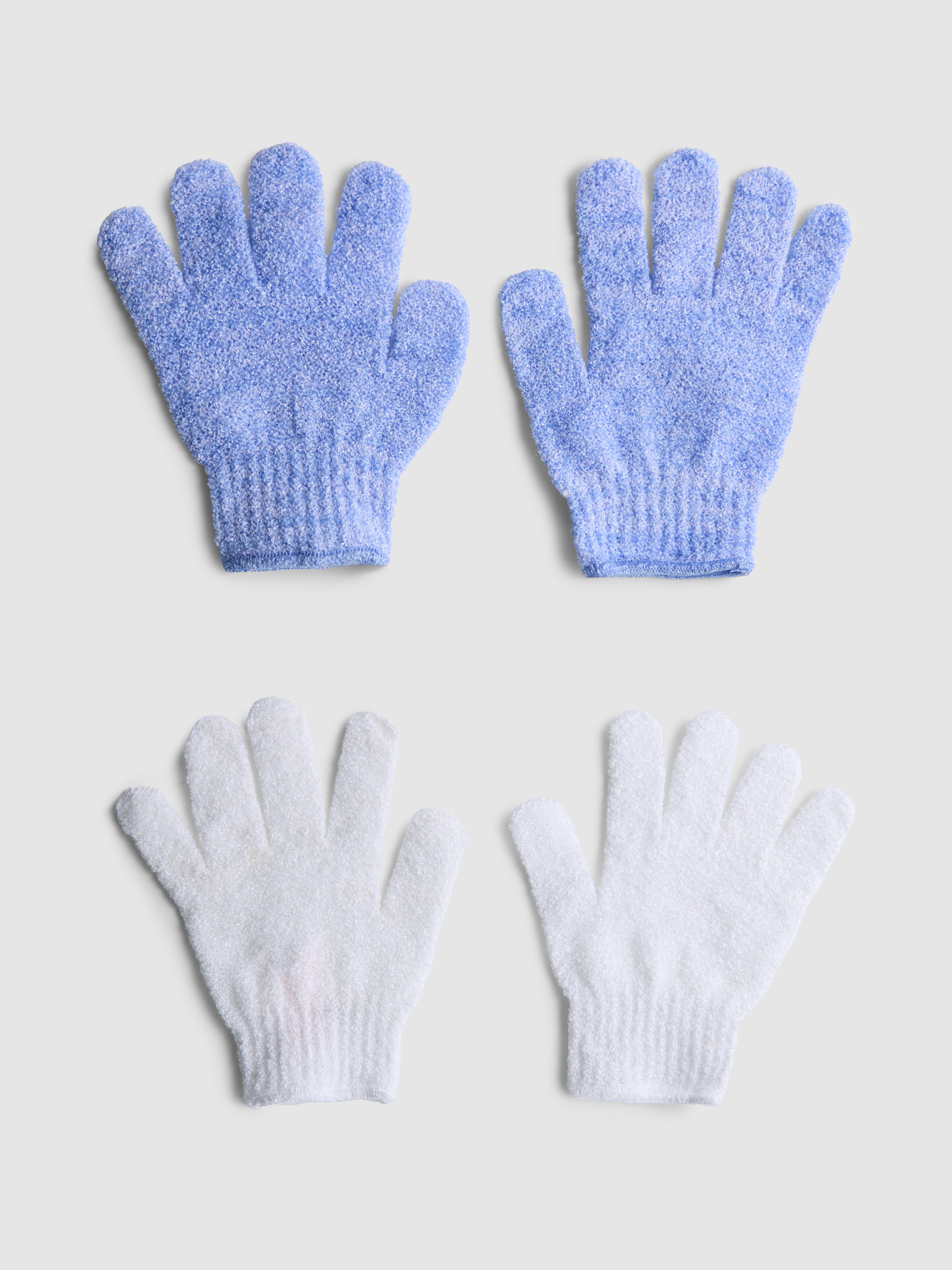 Lot de 2 gants exfoliants