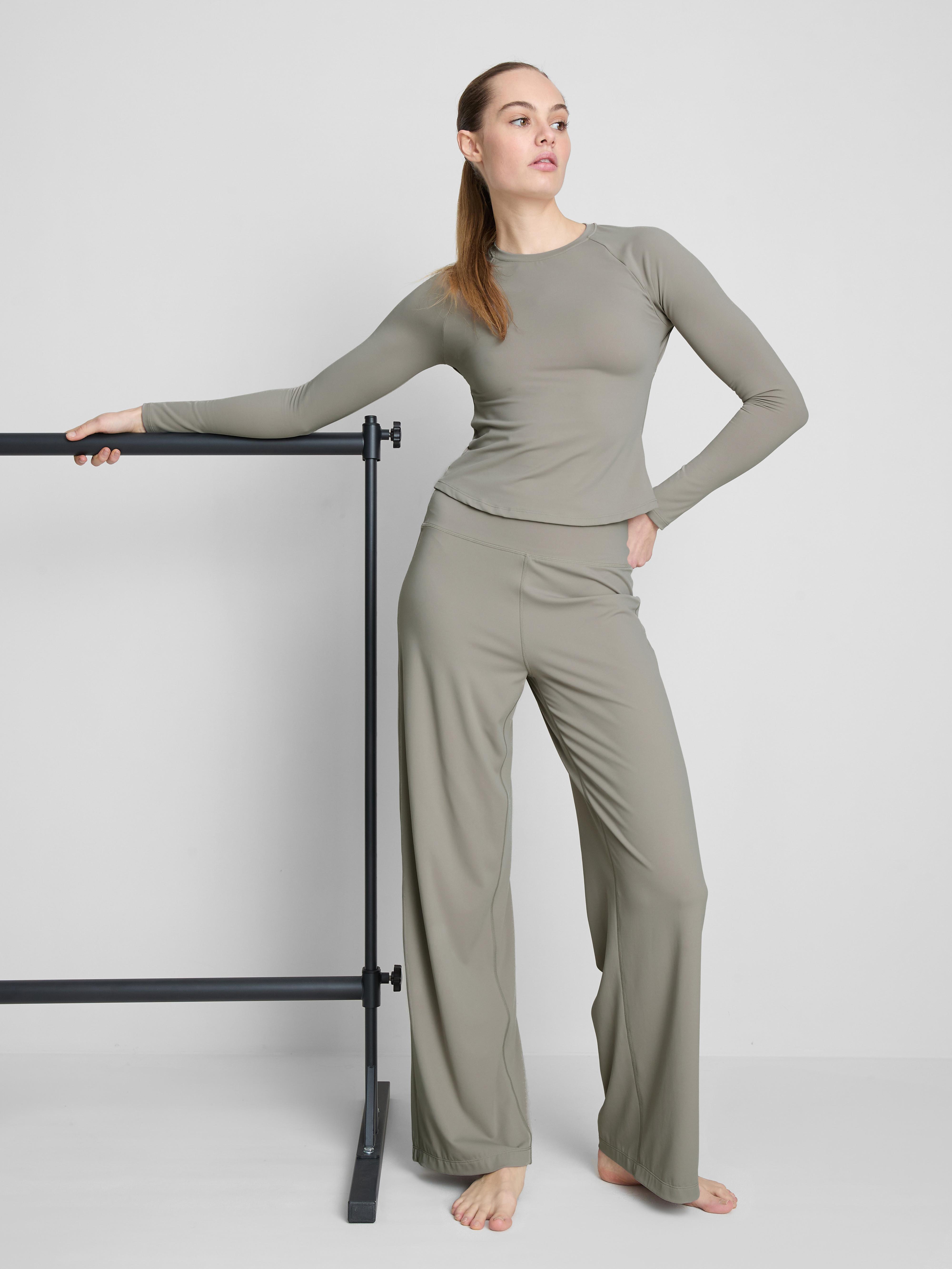 Women's Stone Buttery Soft Palazzo Activewear Pants