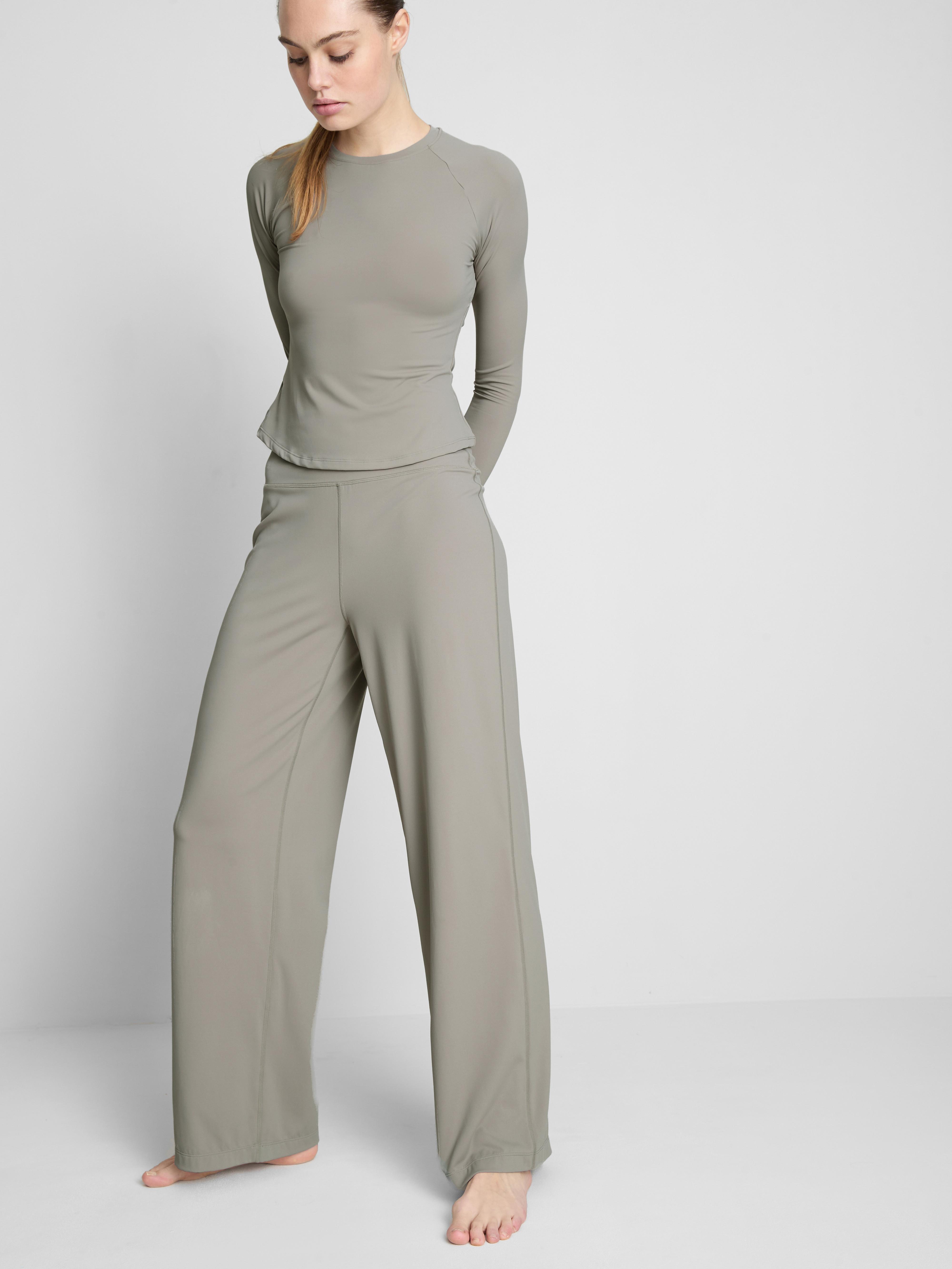 Women's Stone Buttery Soft Palazzo Activewear Pants