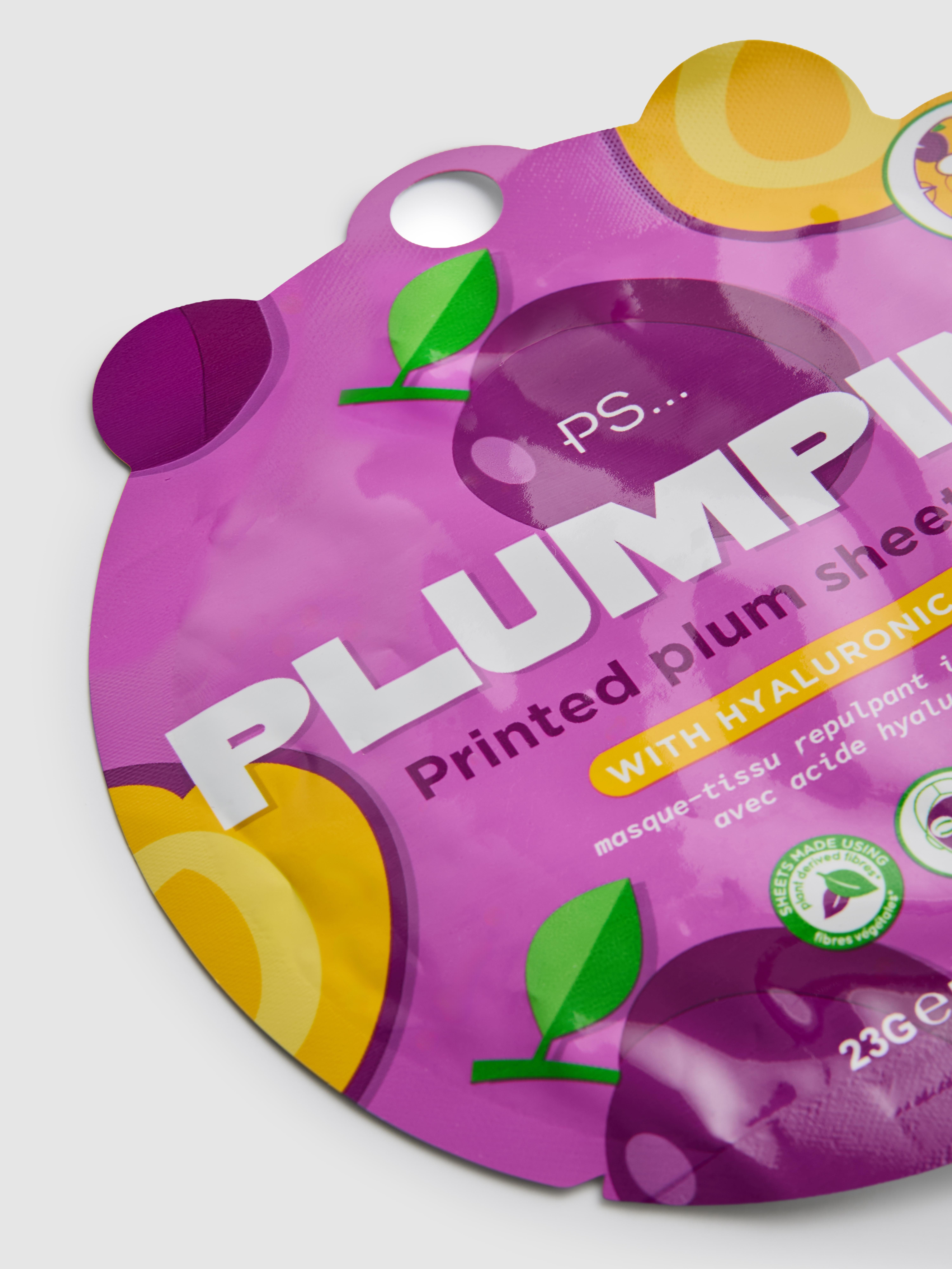 S... Plumping Plum Printed Sheet Mas