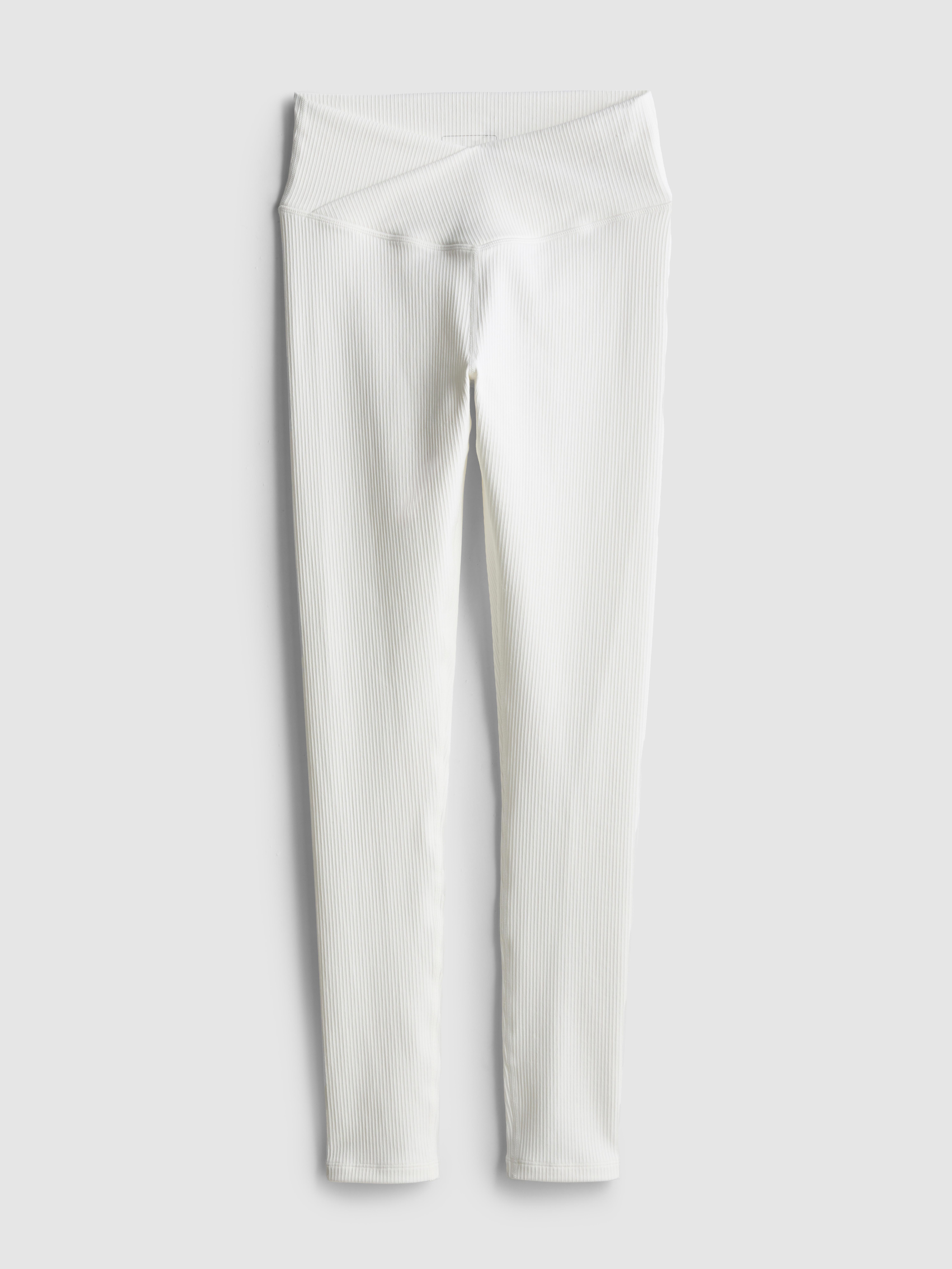 High Waisted Ribbed Active Leggings