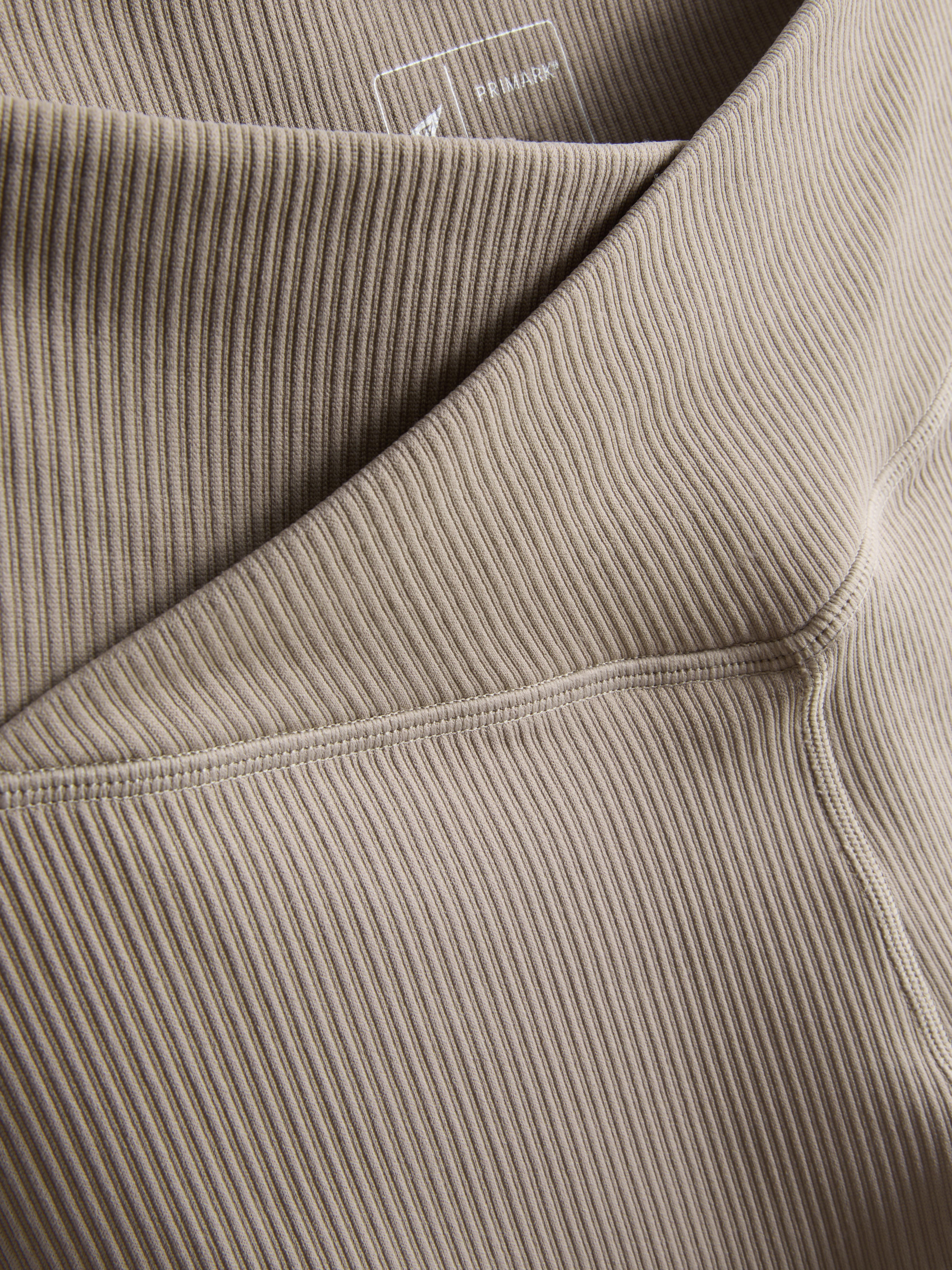 Legging de sport côtelé à taille haute