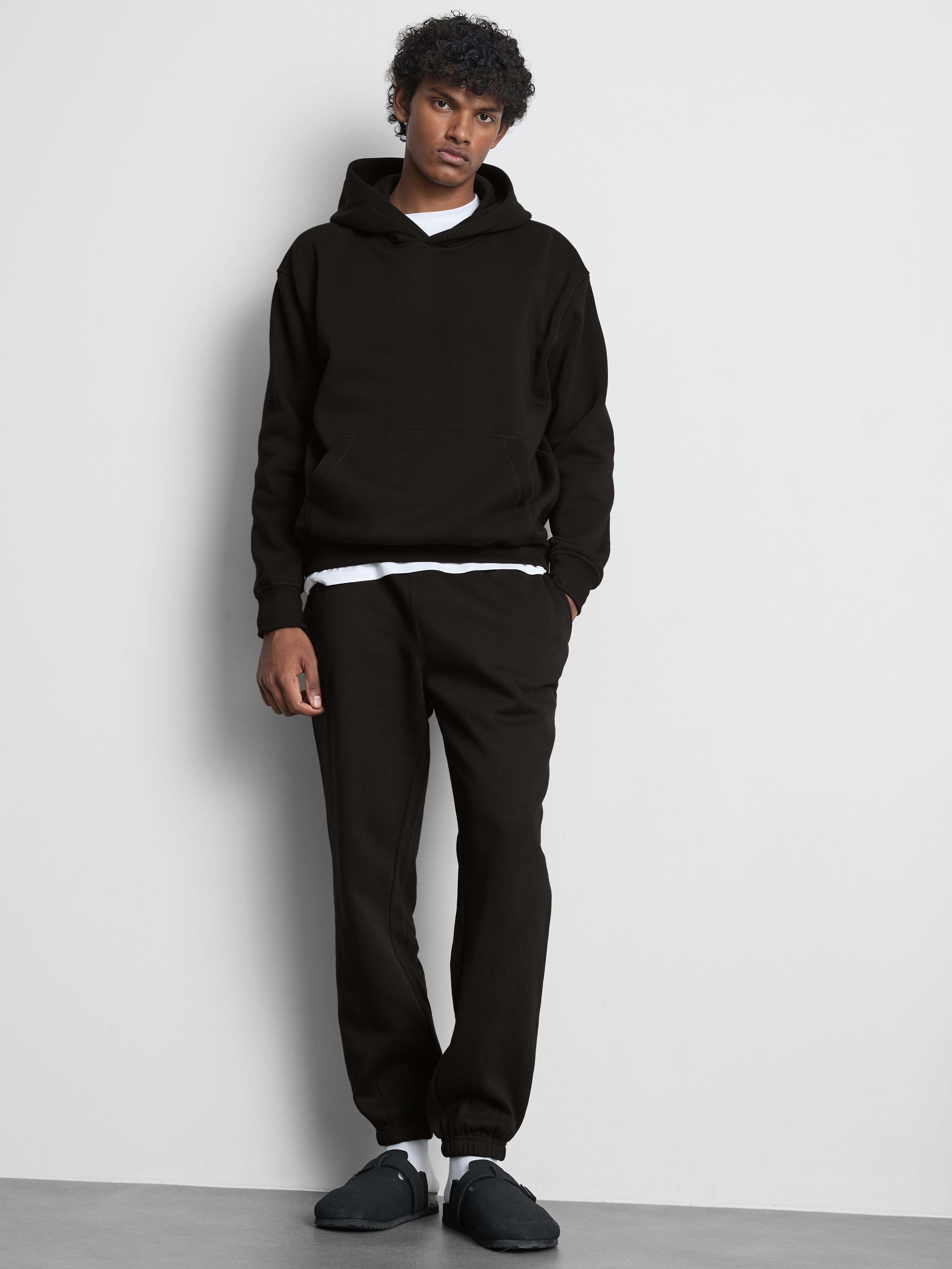 Oversized Essential Hoodie Black