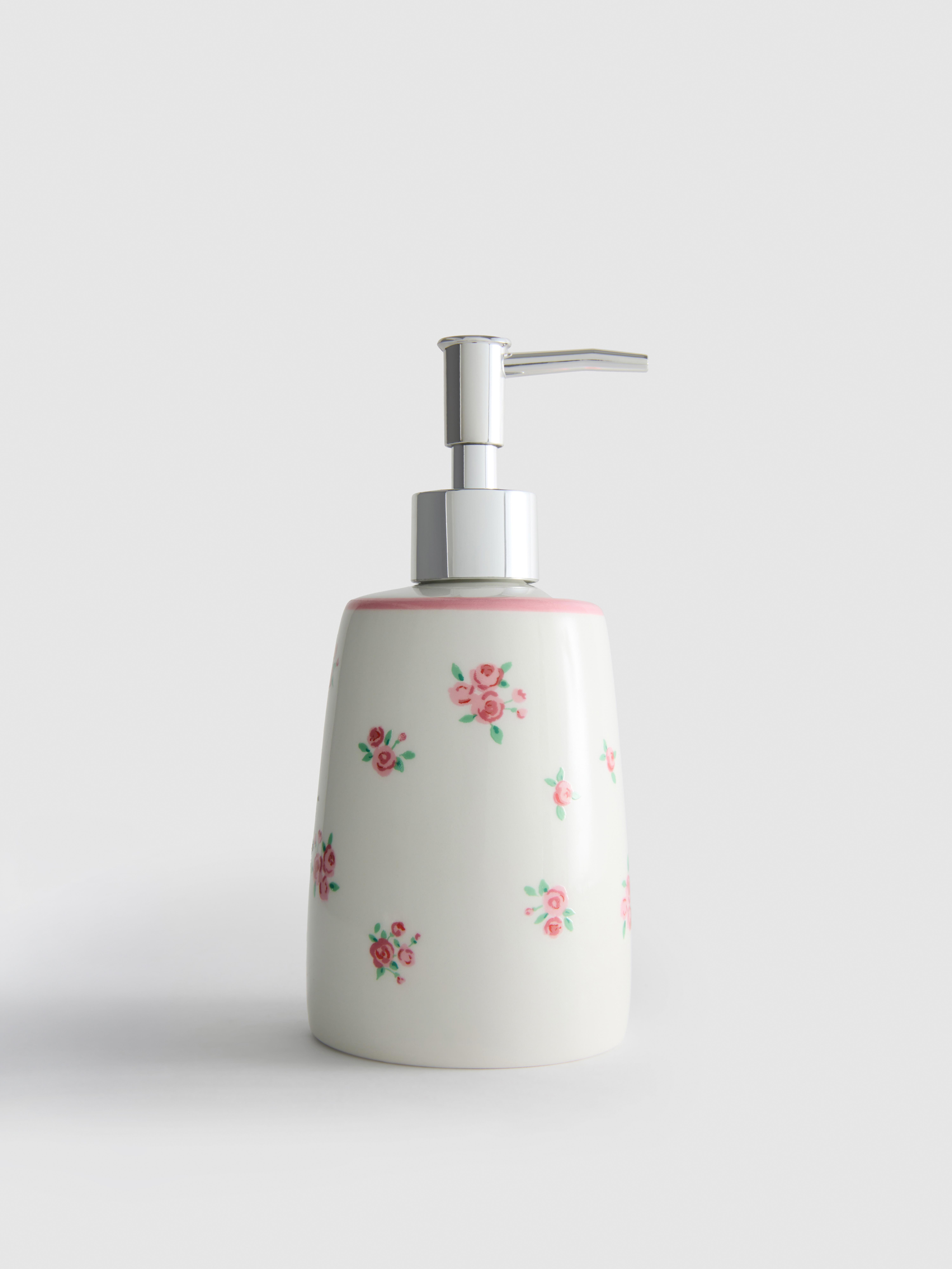 Distributeur de savon à motif floral