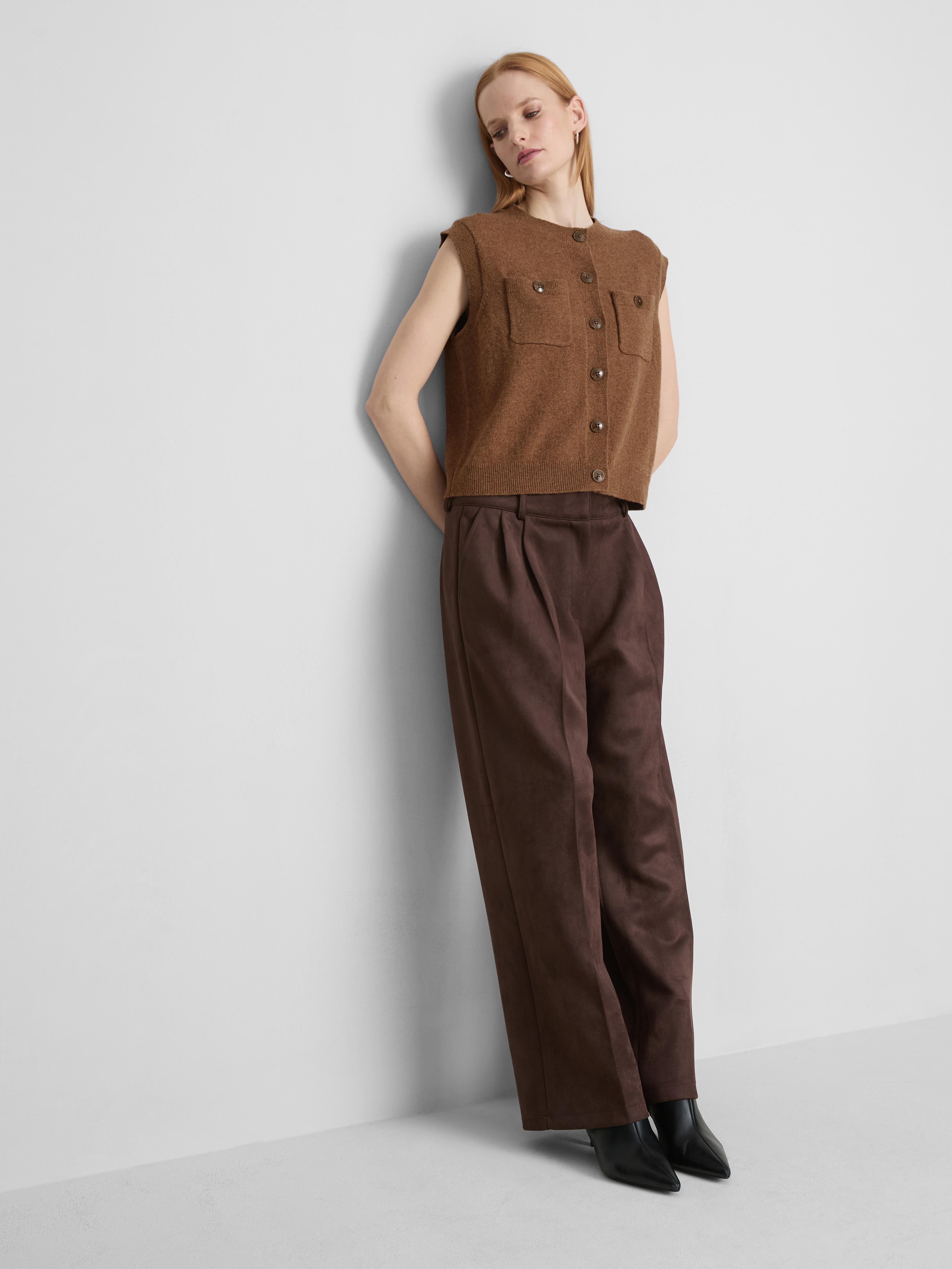 The Edit Knitted Button-Detail Vest