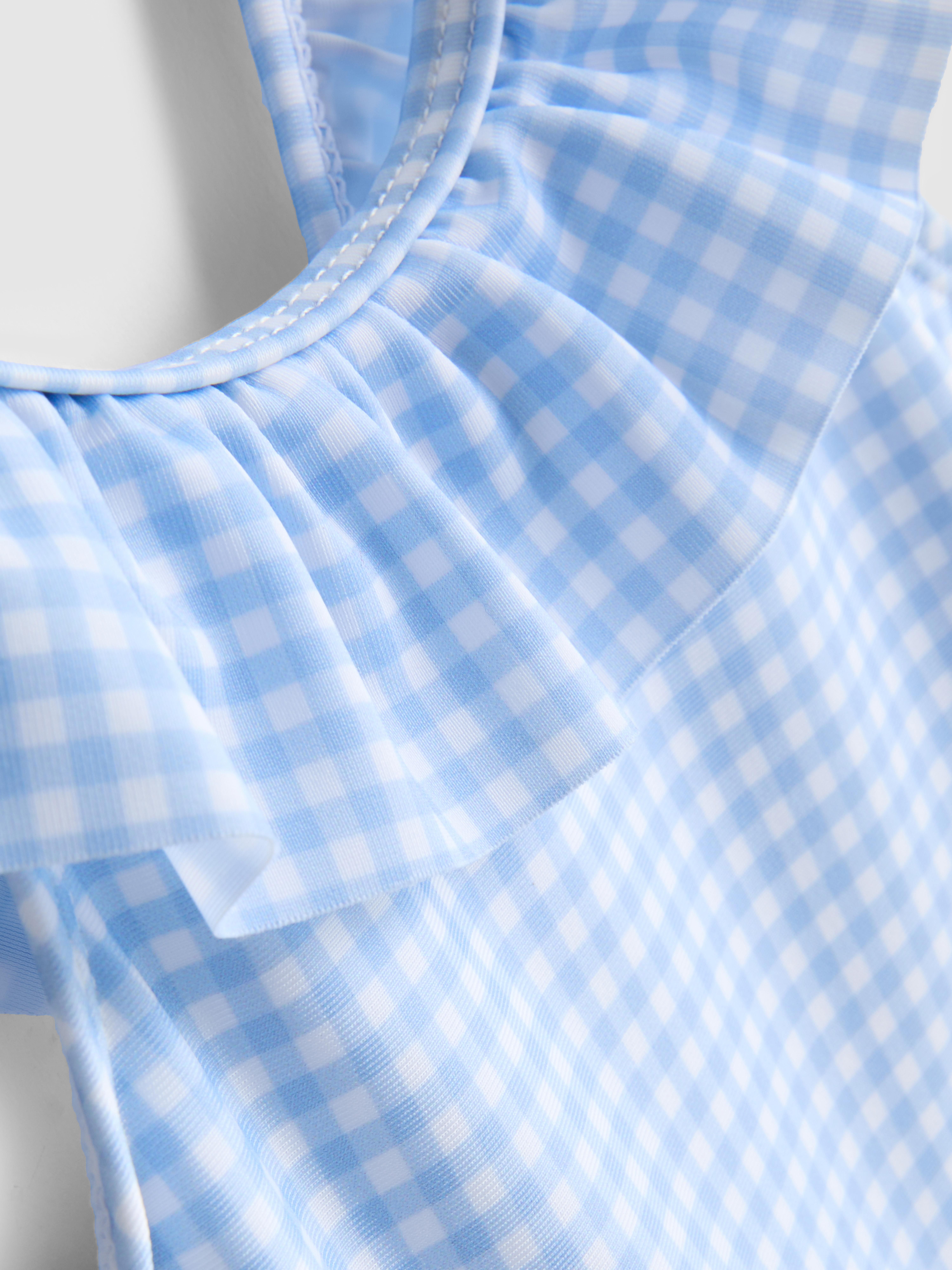 0-36mths | Floral Gingham Check Swimsuit