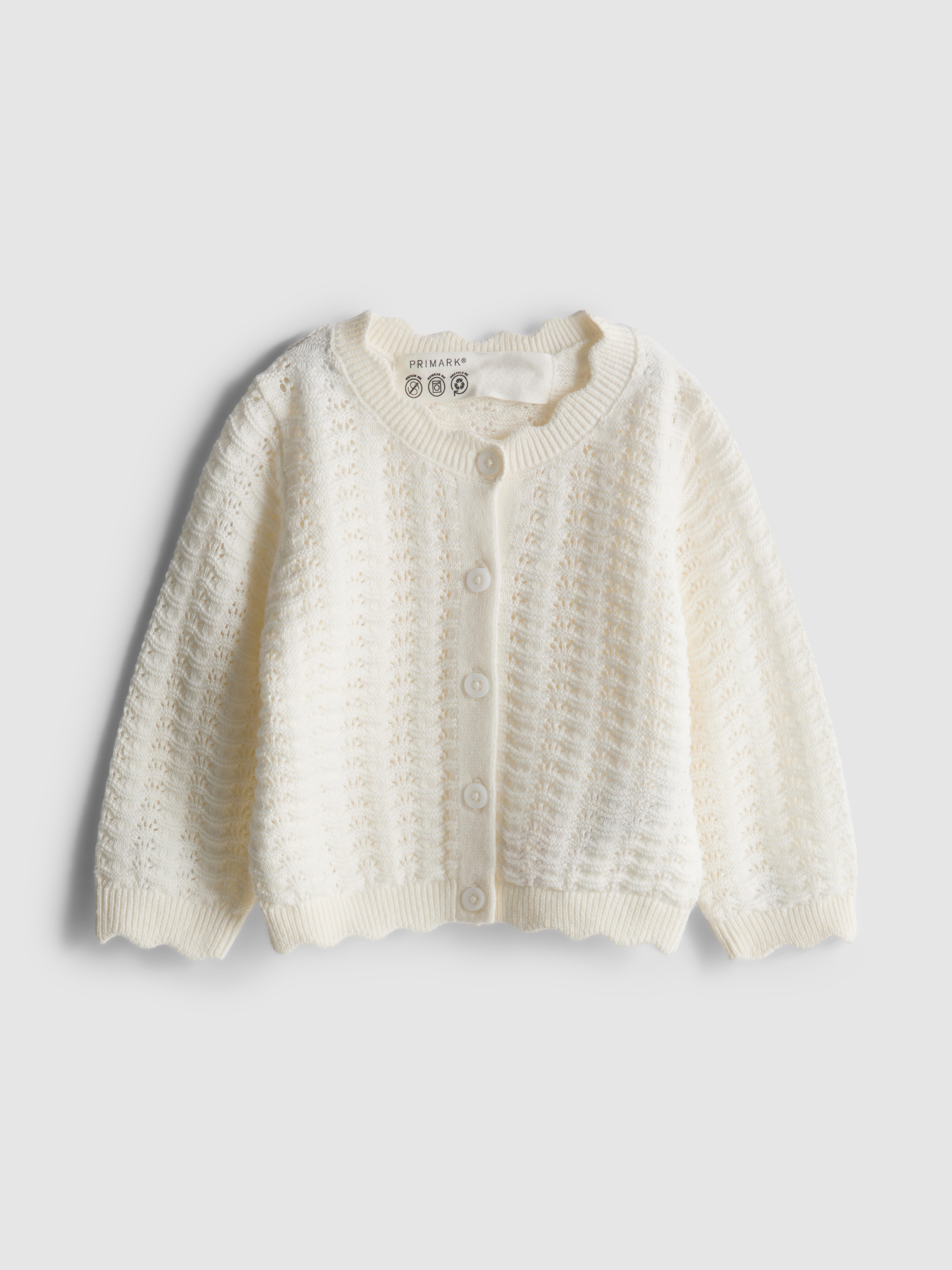 0-36mths | Scallop Trim Cardigan