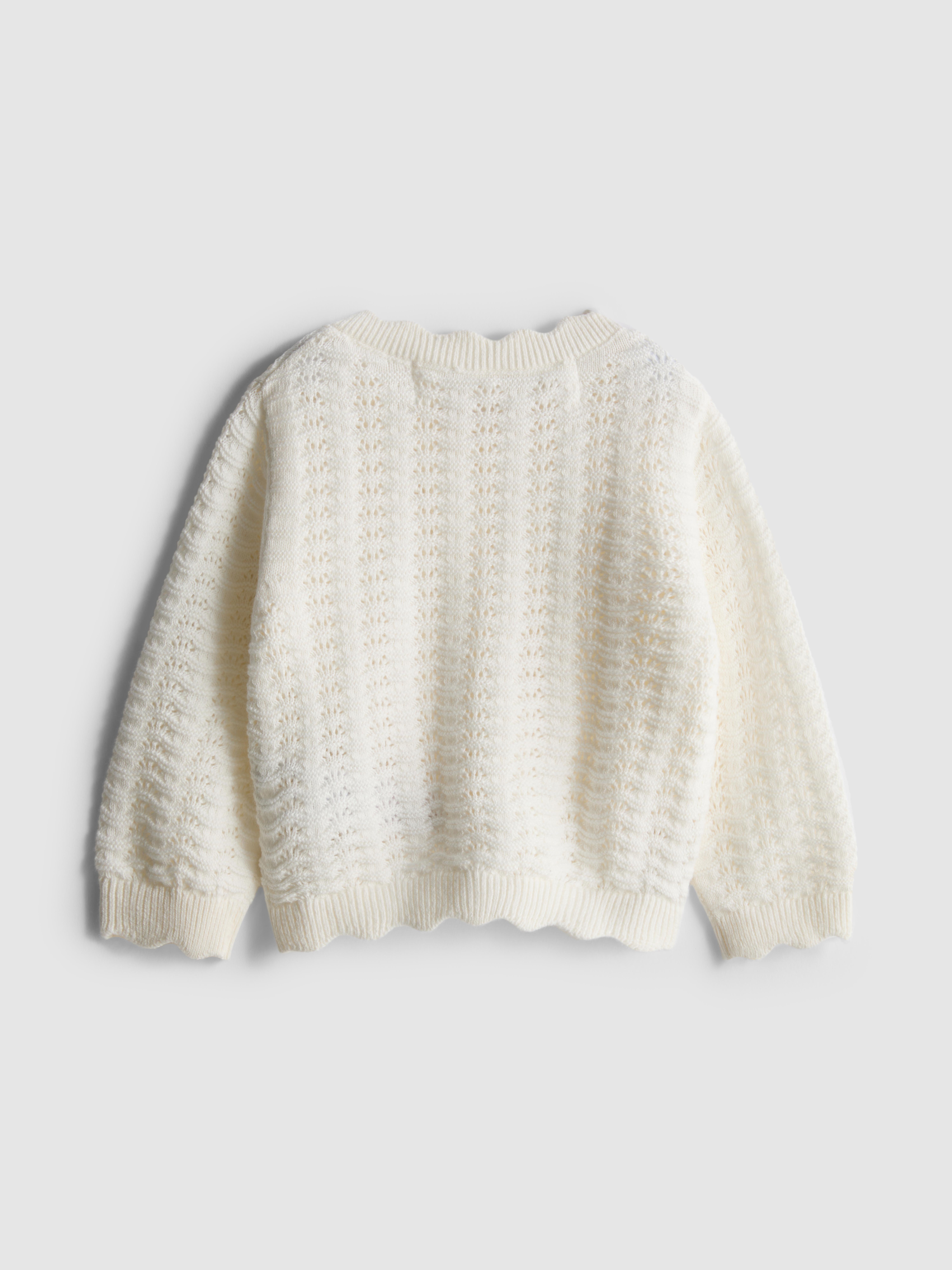 0-36mths | Scallop Trim Cardigan