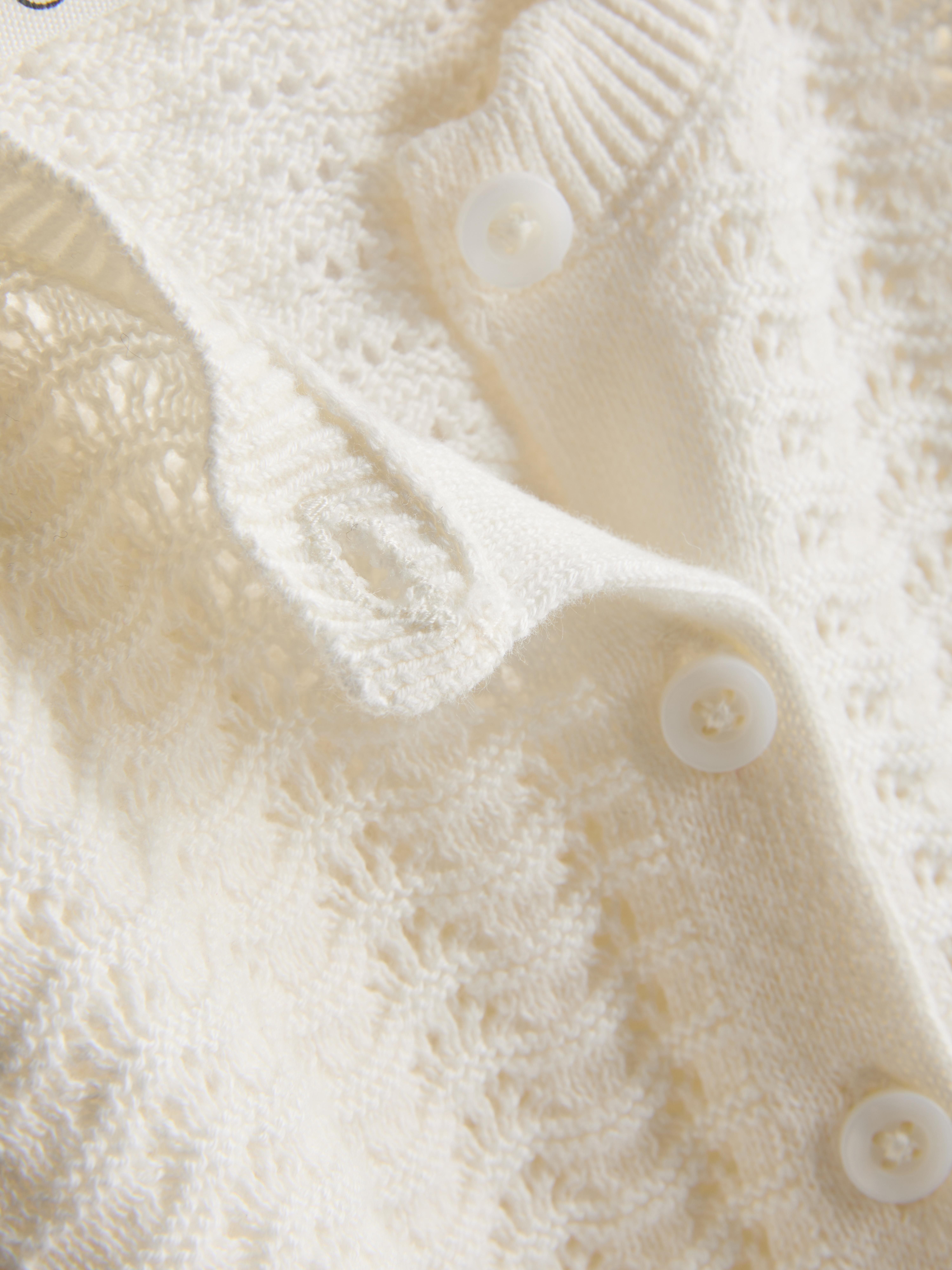 0-36mths | Scallop Trim Cardigan