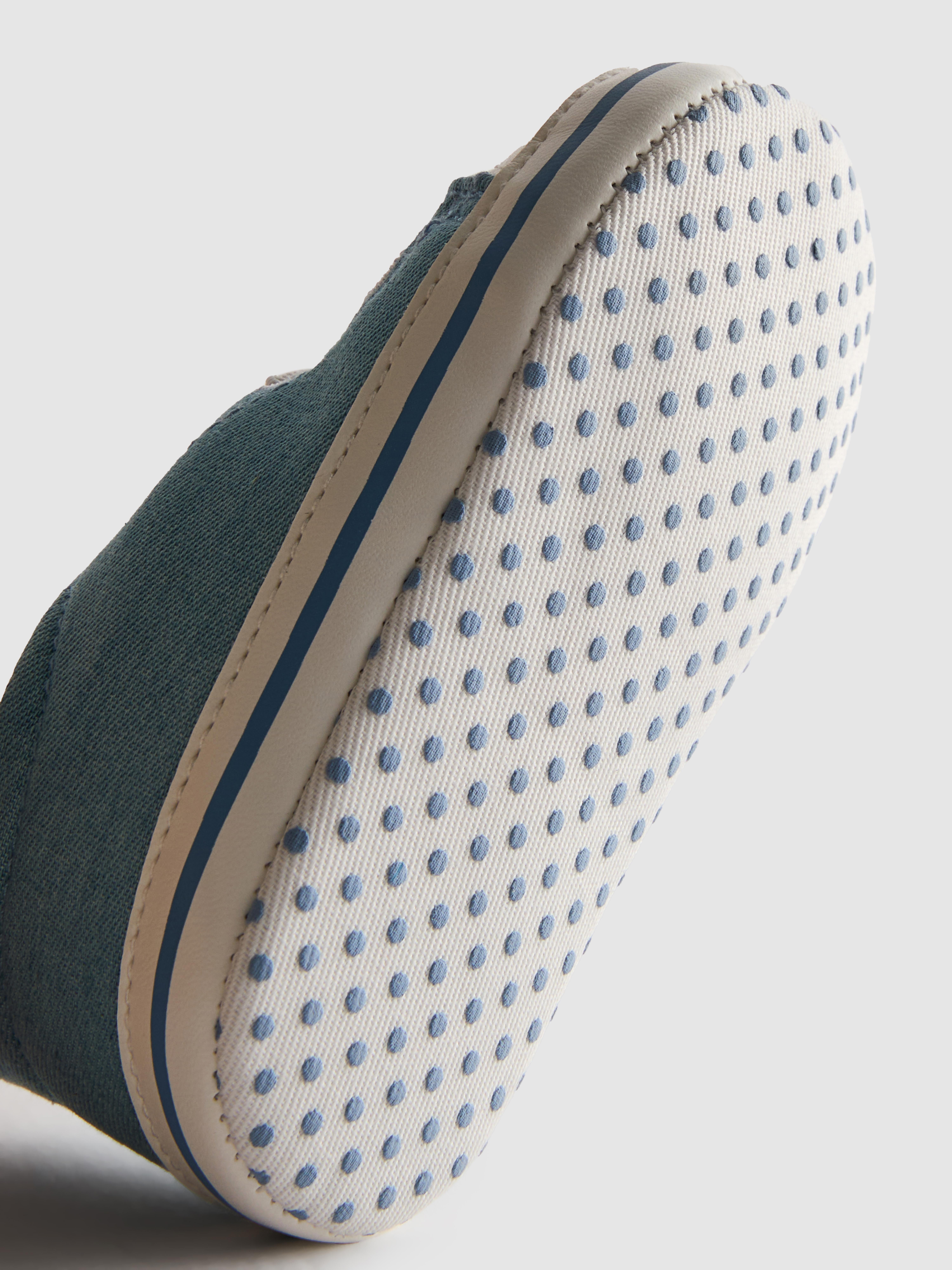 Baby Boys Light Blue Denim Low Tops