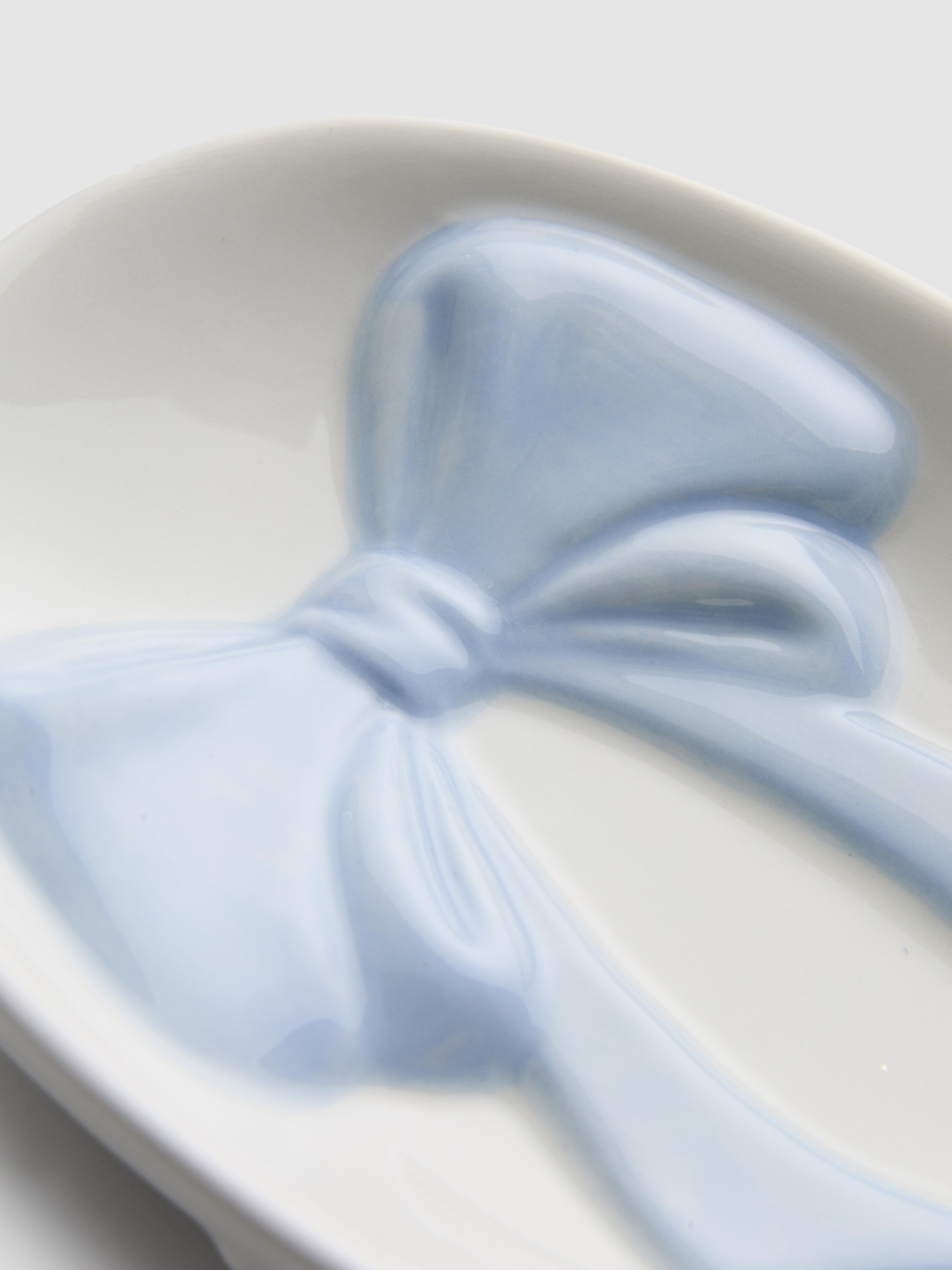 Keramisch zeepbakje met strik