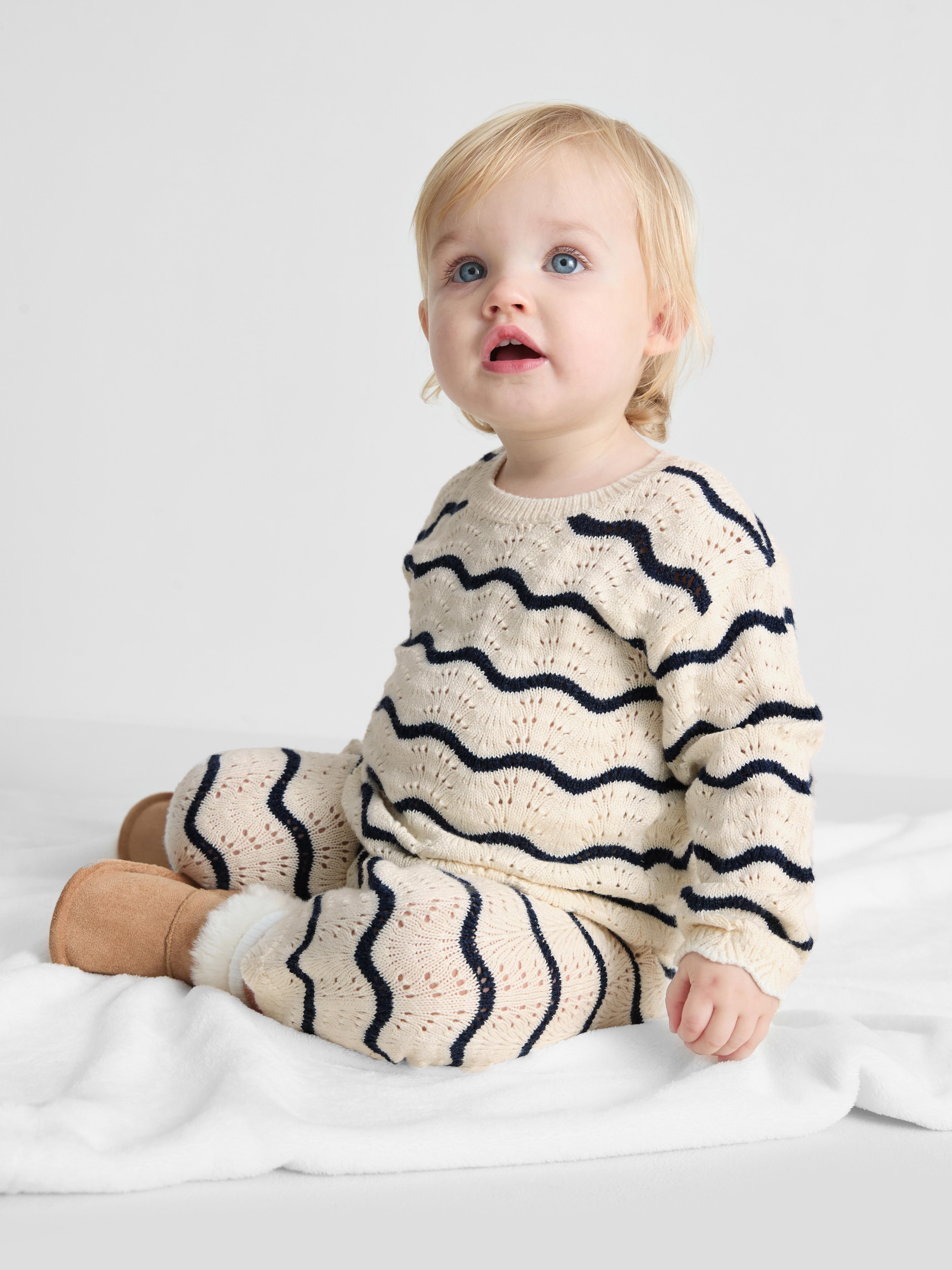 0-36 Monate | Häkelpullover und Leggings im Set