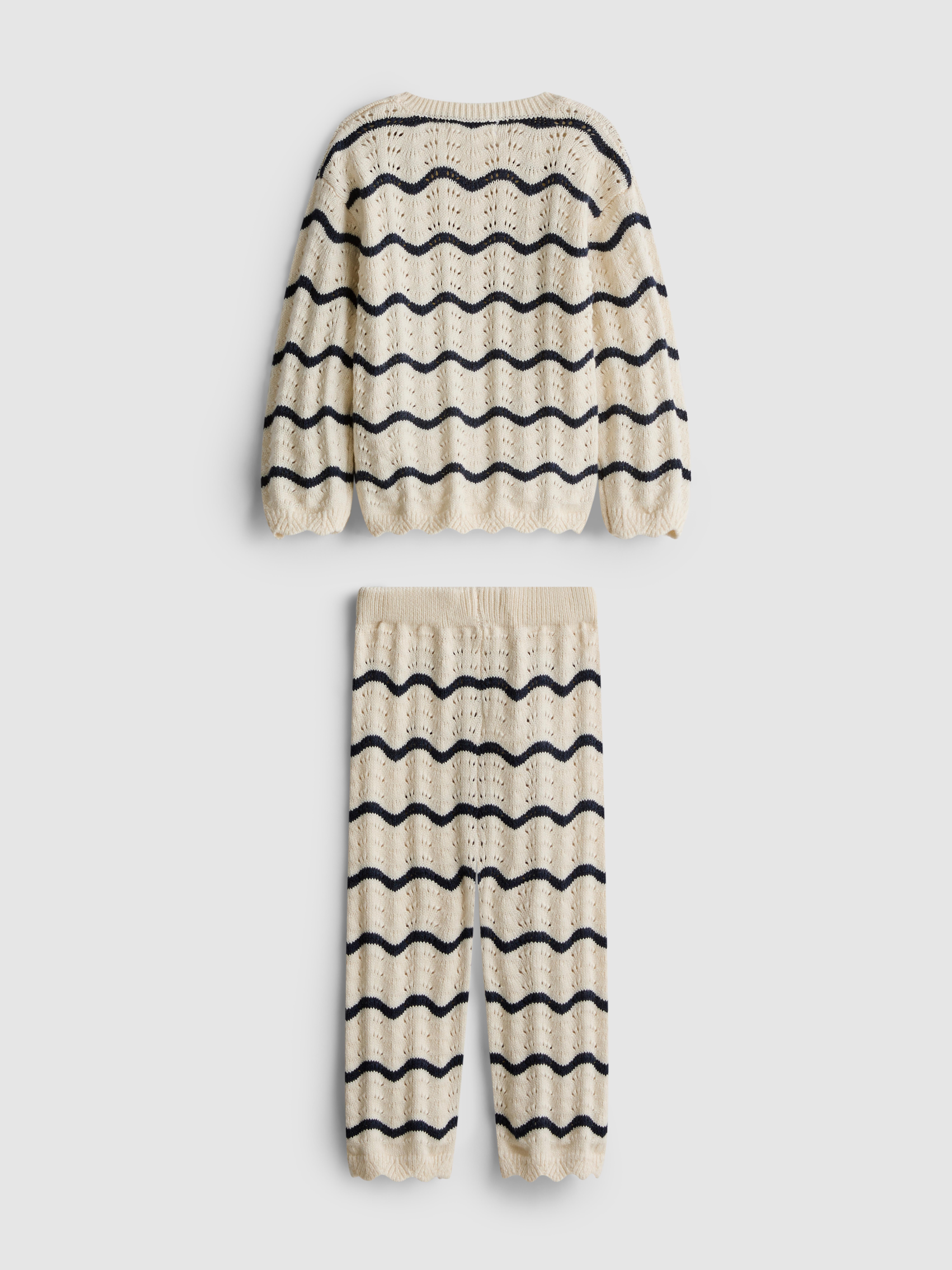 0-36mths | Crochet Sweater and Leggings Set