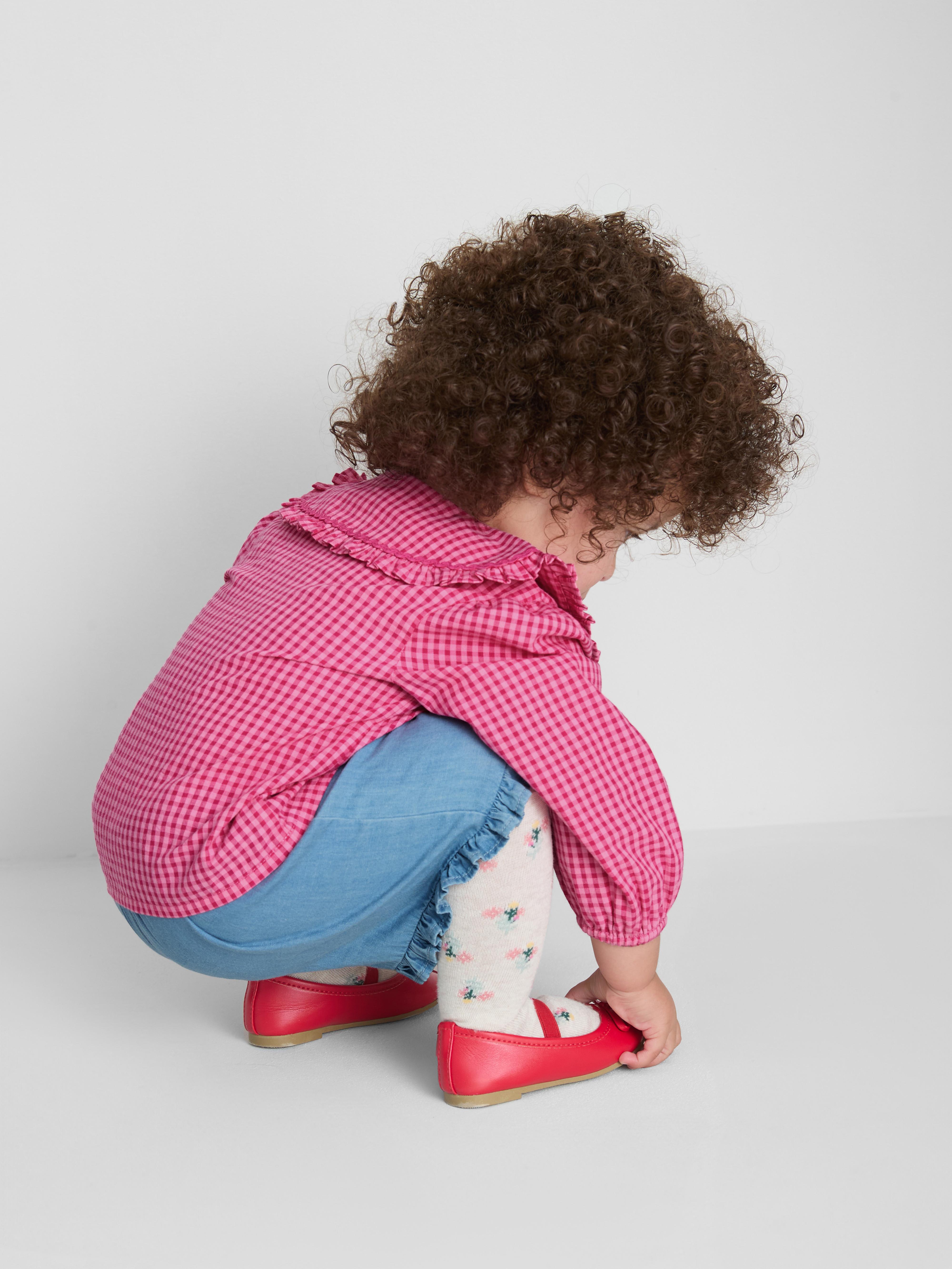 Baby Girls Hot Pink 0-36mths | Collared Blouse and Ruffle Shorts Set