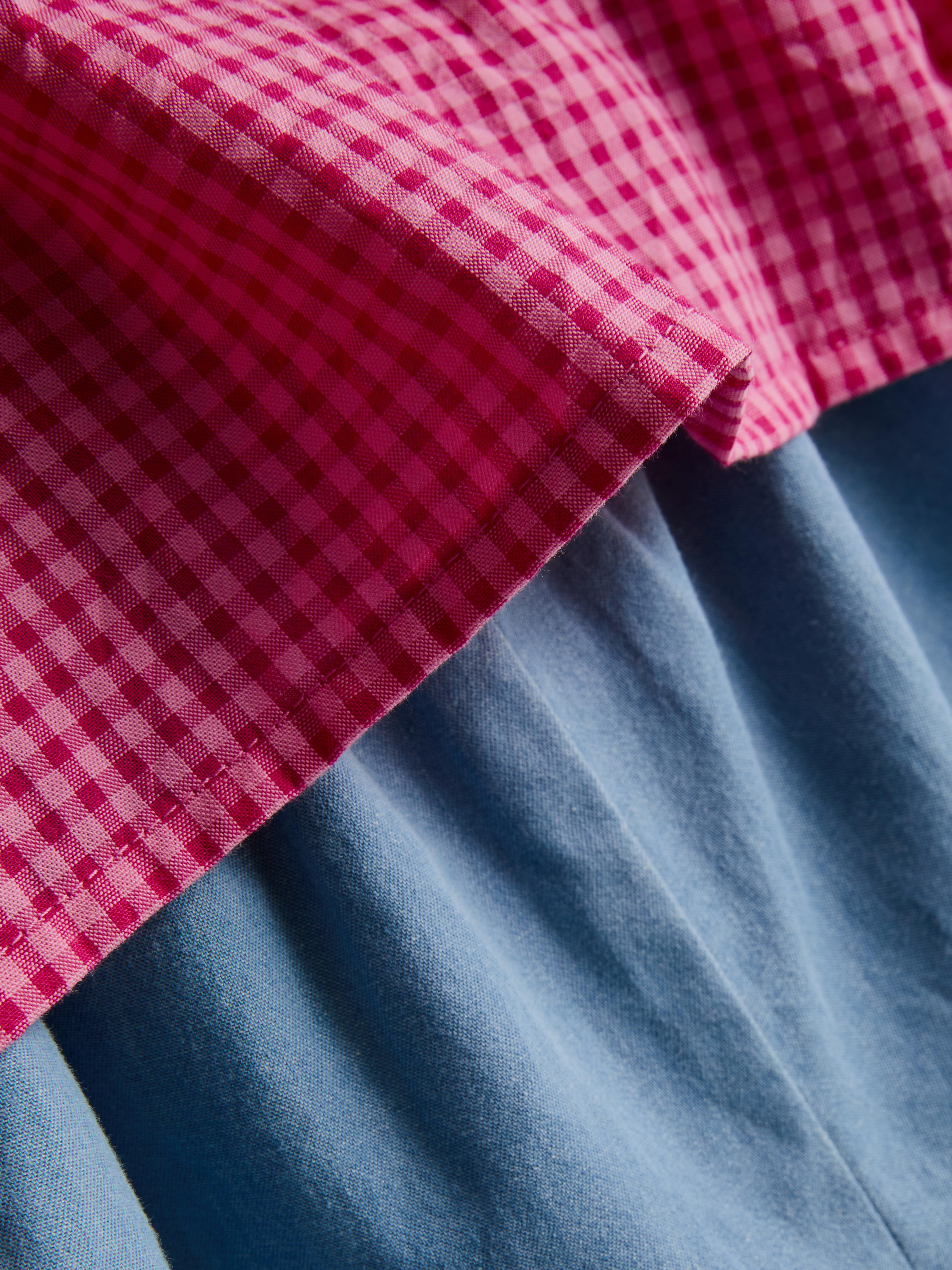 Baby Girls Hot Pink 0-36mths | Collared Blouse and Ruffle Shorts Set