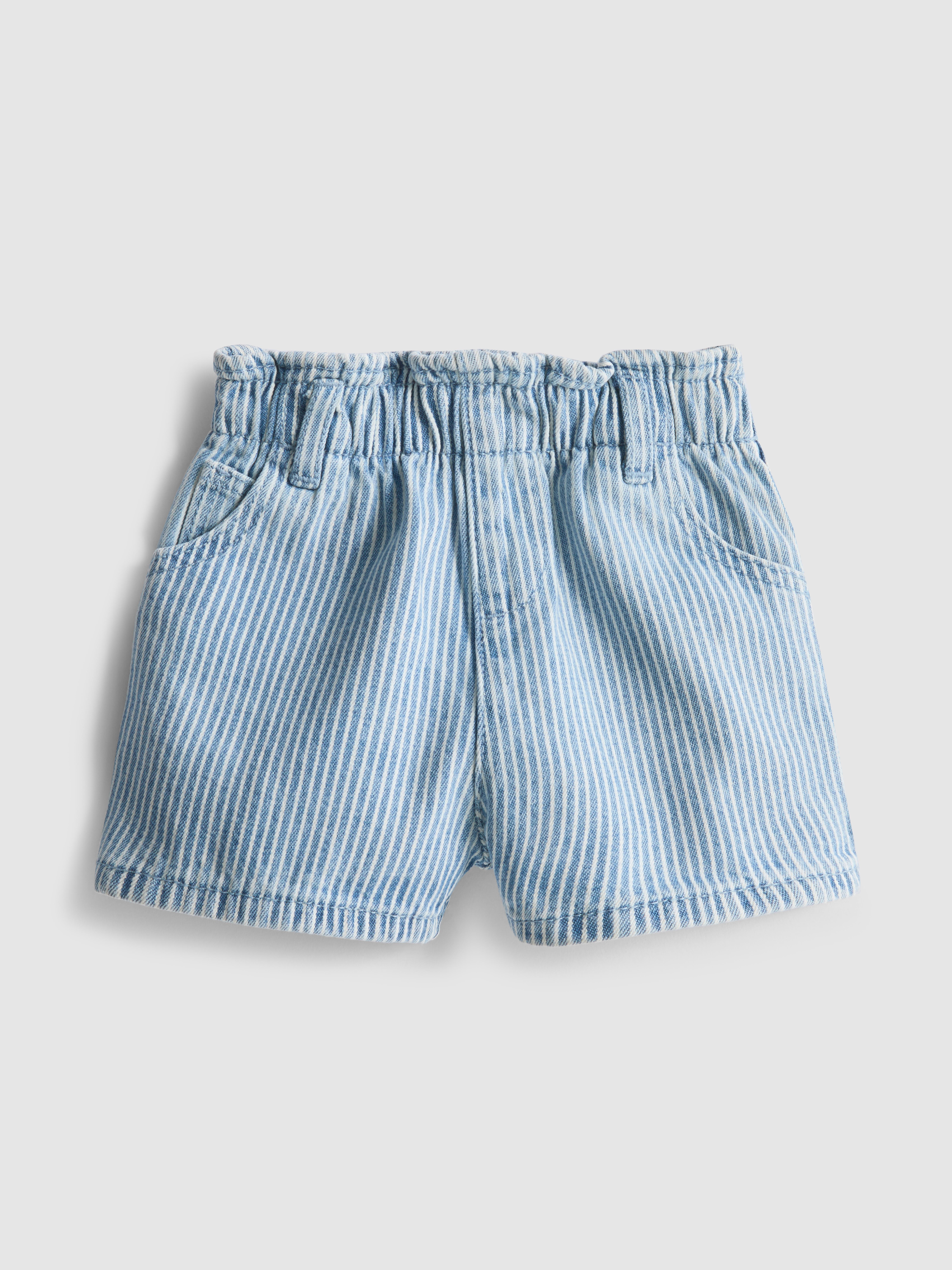 0-36mths | Paper Bag Denim Shorts