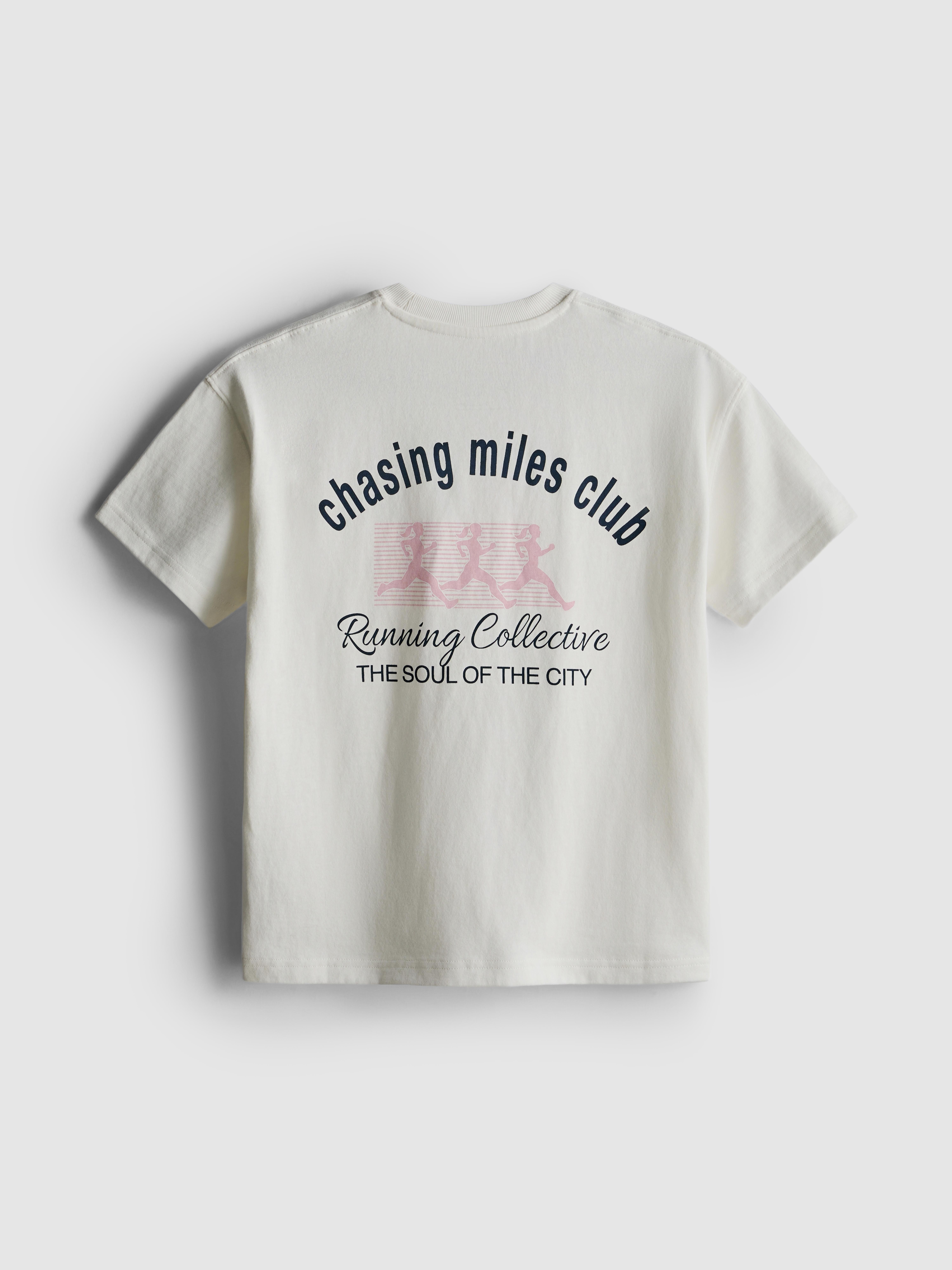 Girls Ivory 7-15yrs | Active Graphic T-Shirt