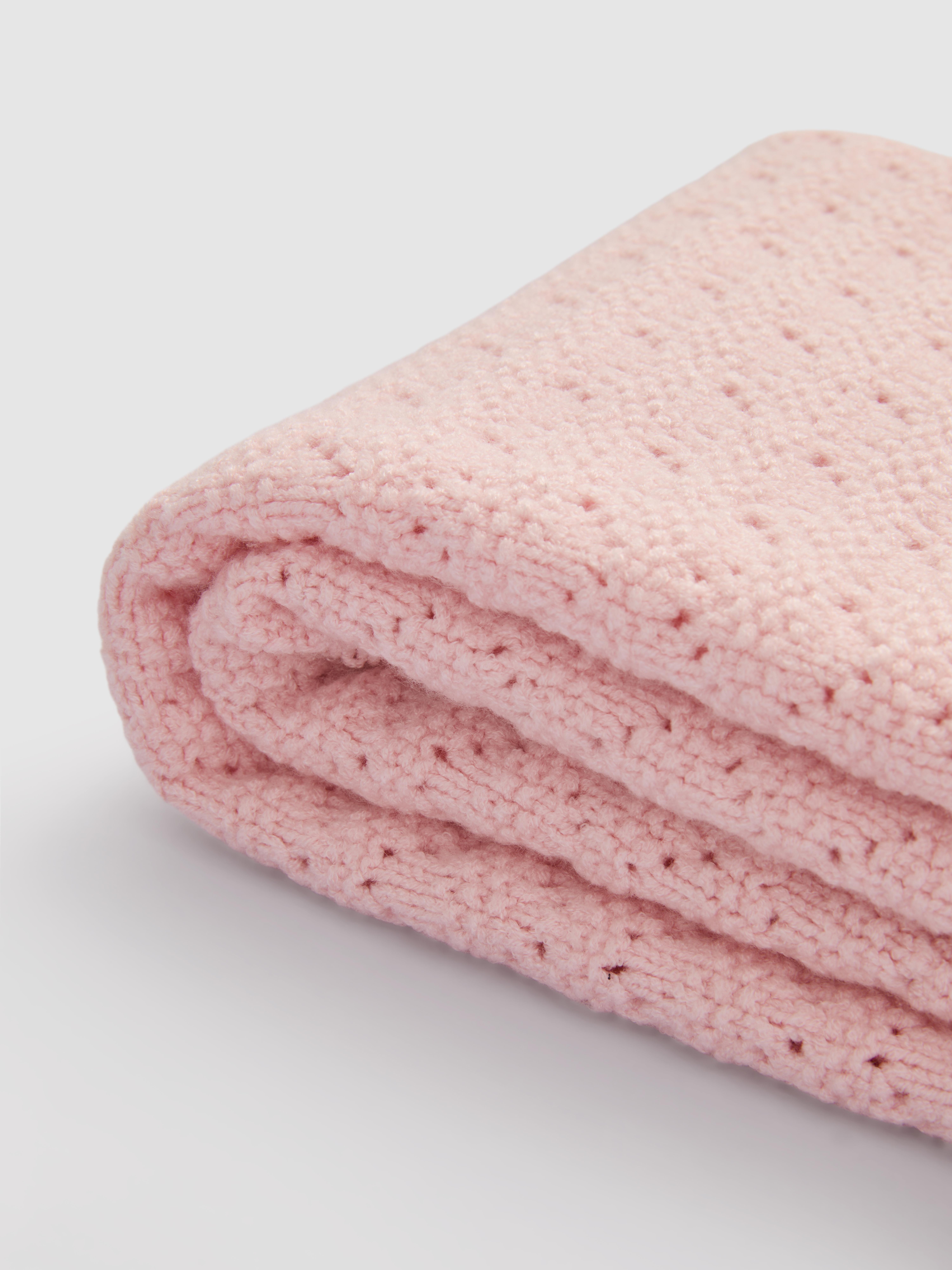 Coperta Pile Neonato Meyco Baby Knots, Coperta Per Culla Lavorata A Maglia (in 100% Cotone Morbido, Versatile, Di Facile Manutenzione, Traspirante, Dimensioni: 75 X 100 Cm), Grigio Coperta Passeggino Invernale