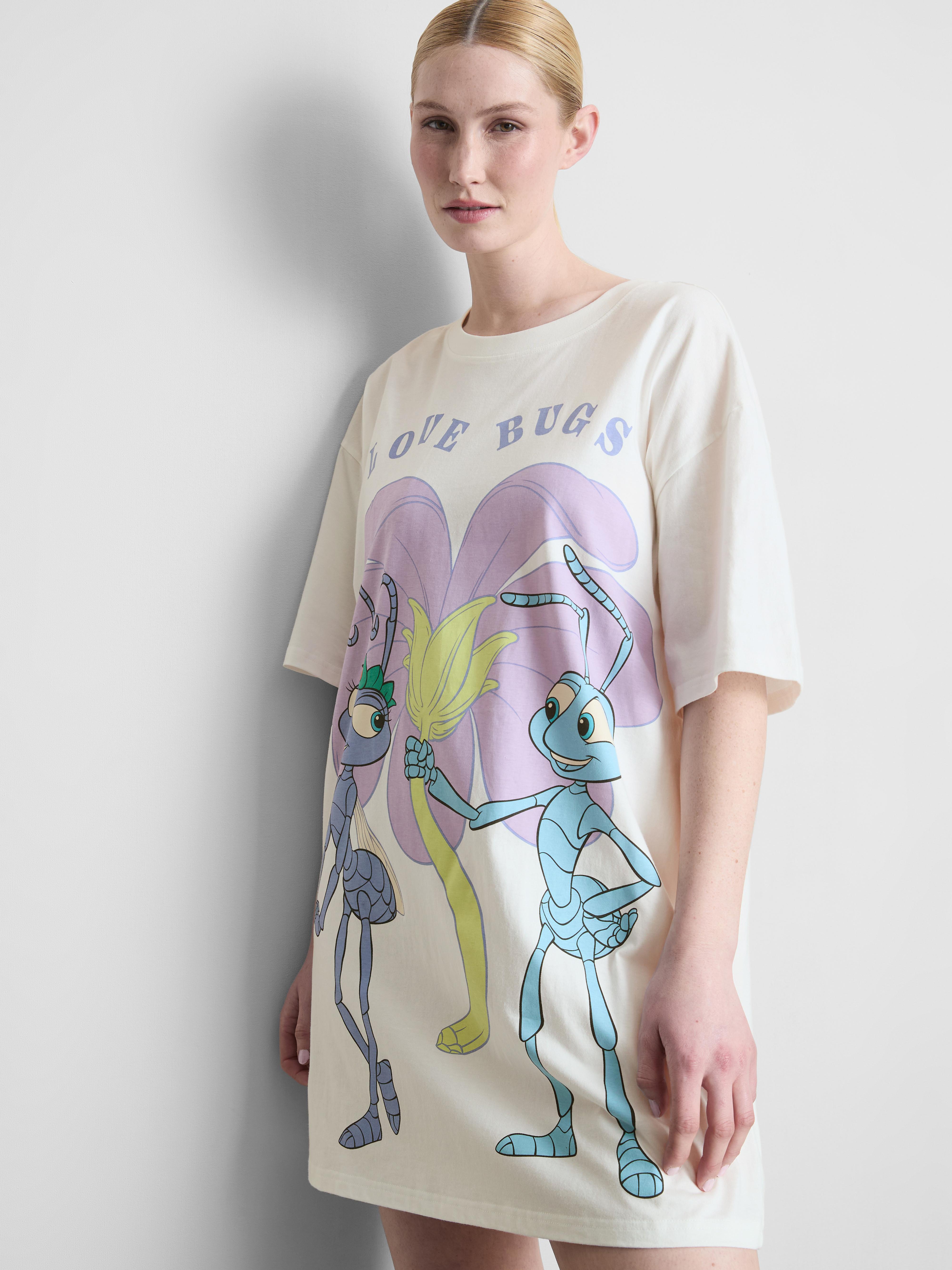 „Disney Pixar Das große Krabbeln“ Baumwoll-Nachthemd im Oversized-Look