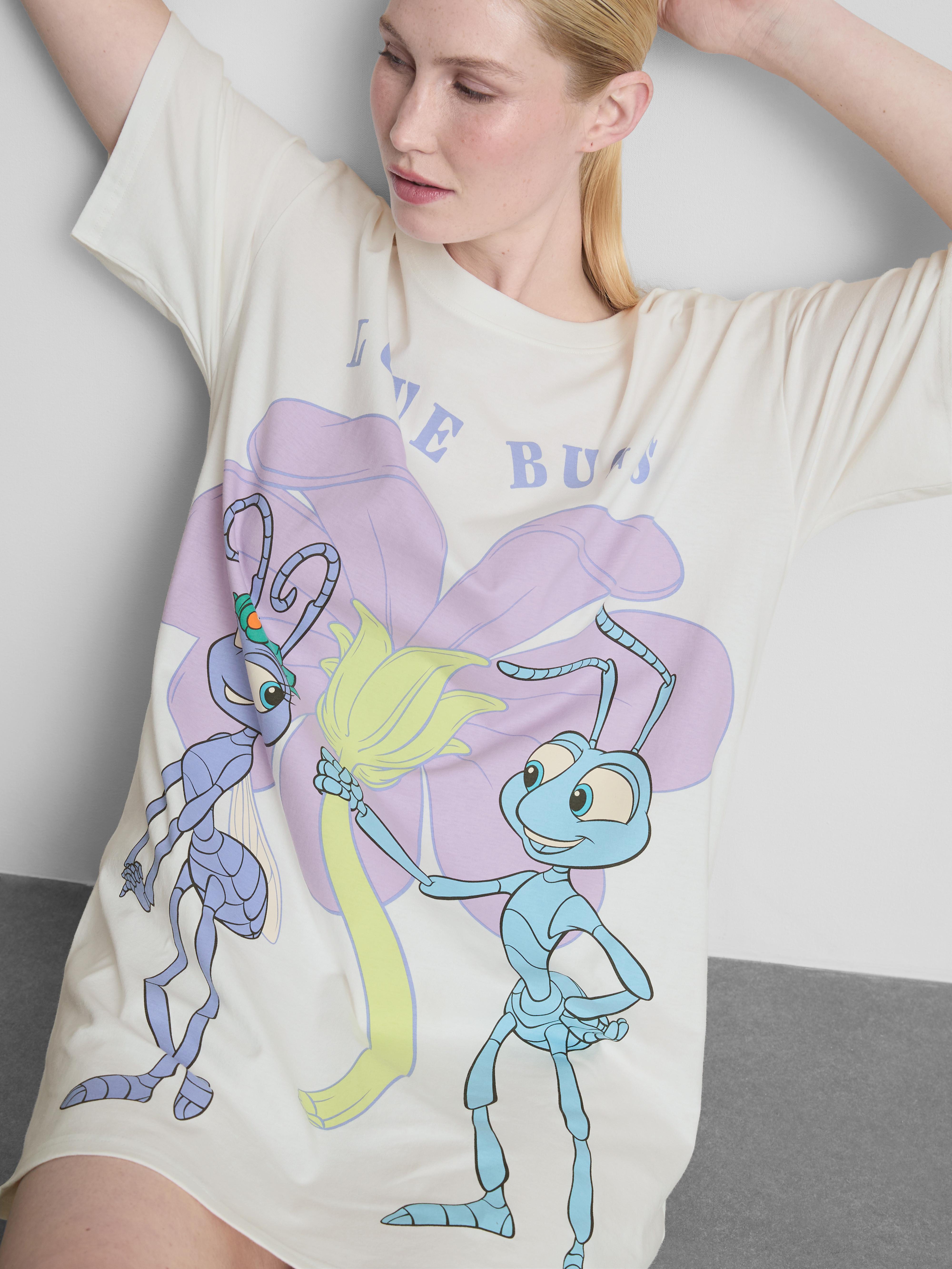 „Disney Pixar Das große Krabbeln“ Baumwoll-Nachthemd im Oversized-Look