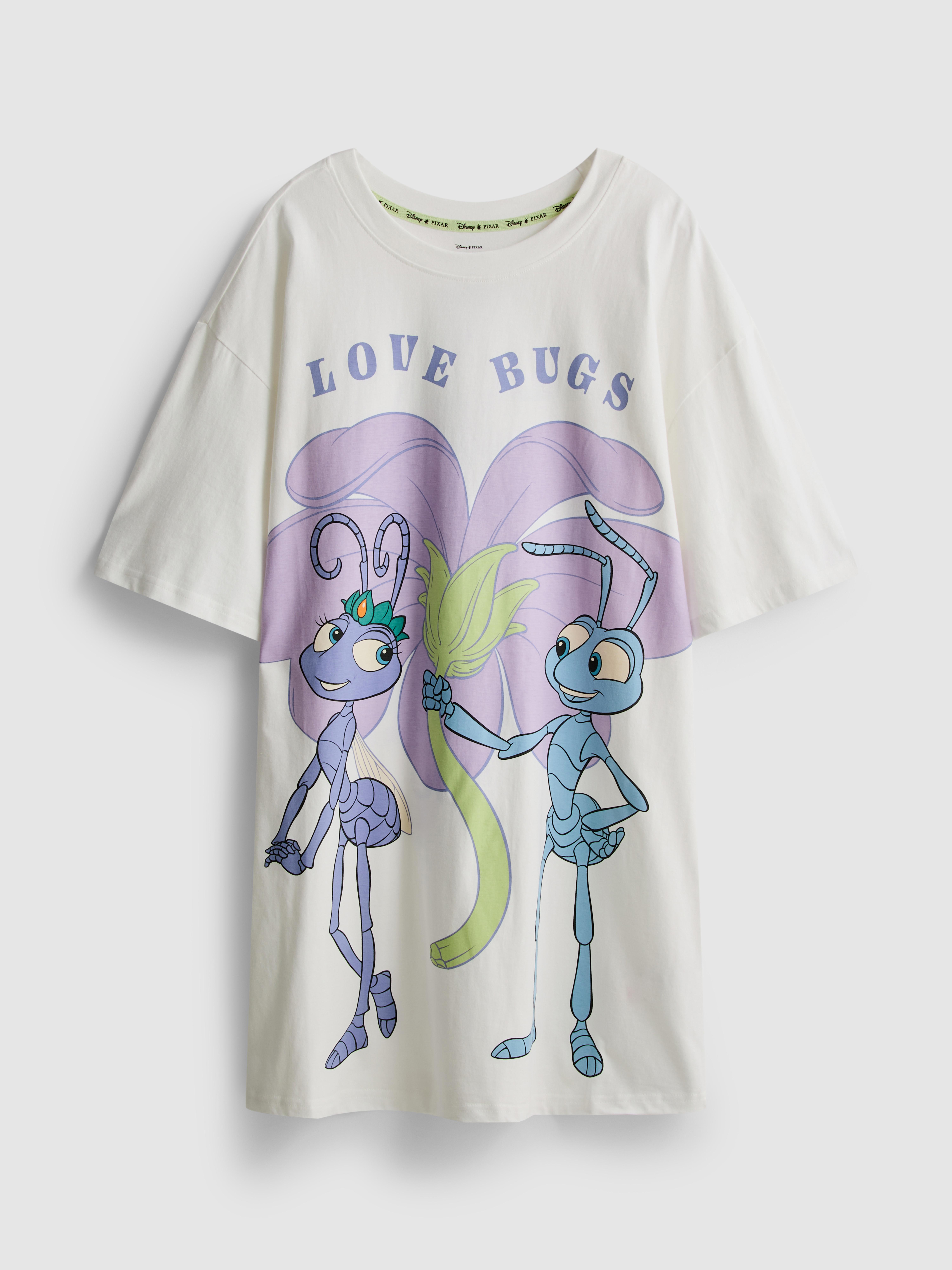 „Disney Pixar Das große Krabbeln“ Baumwoll-Nachthemd im Oversized-Look