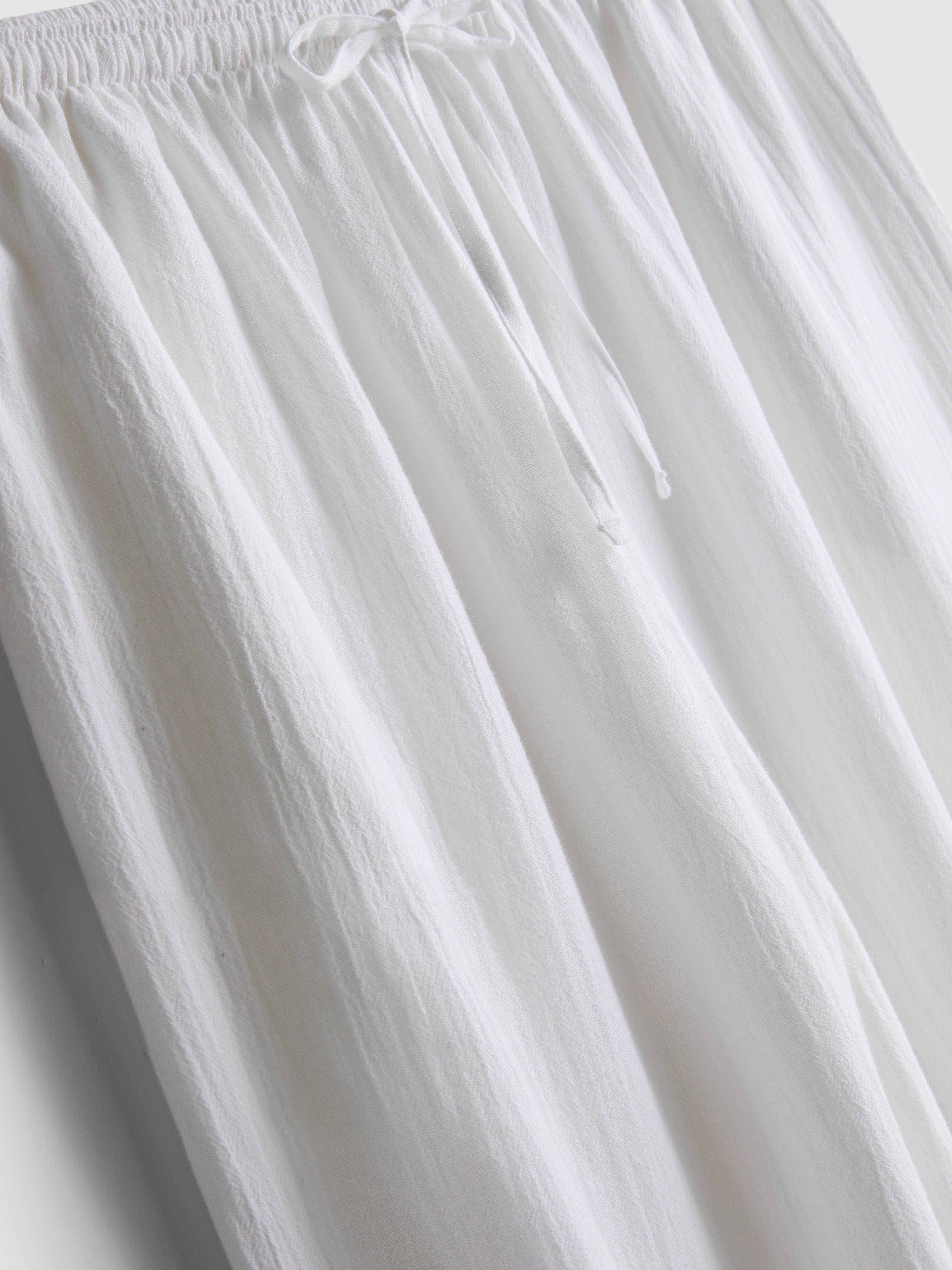 Women's Cotton Wide-Leg Drawstring Beach Pants