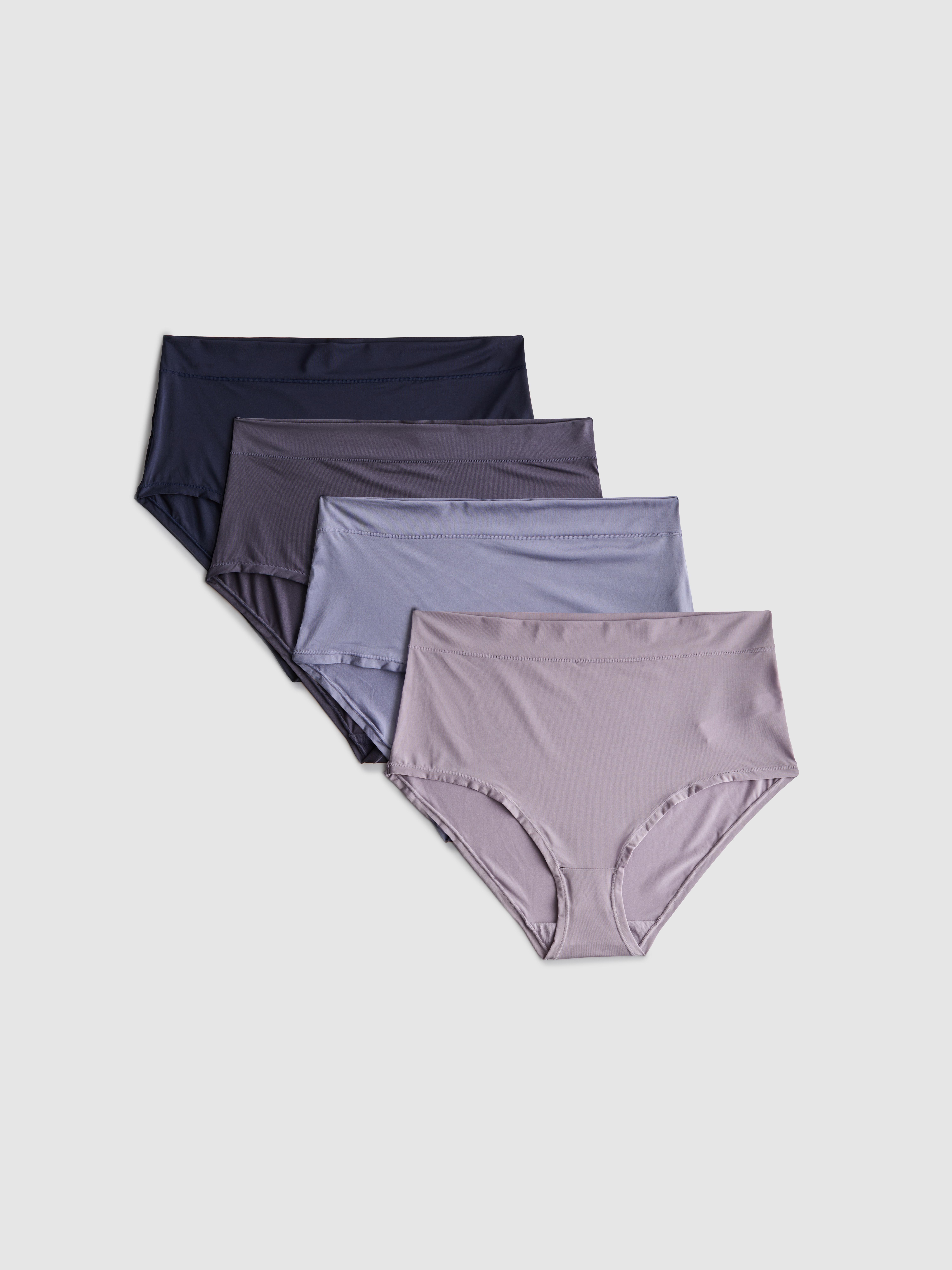 Microvezel slips met hoge taille, set van 4