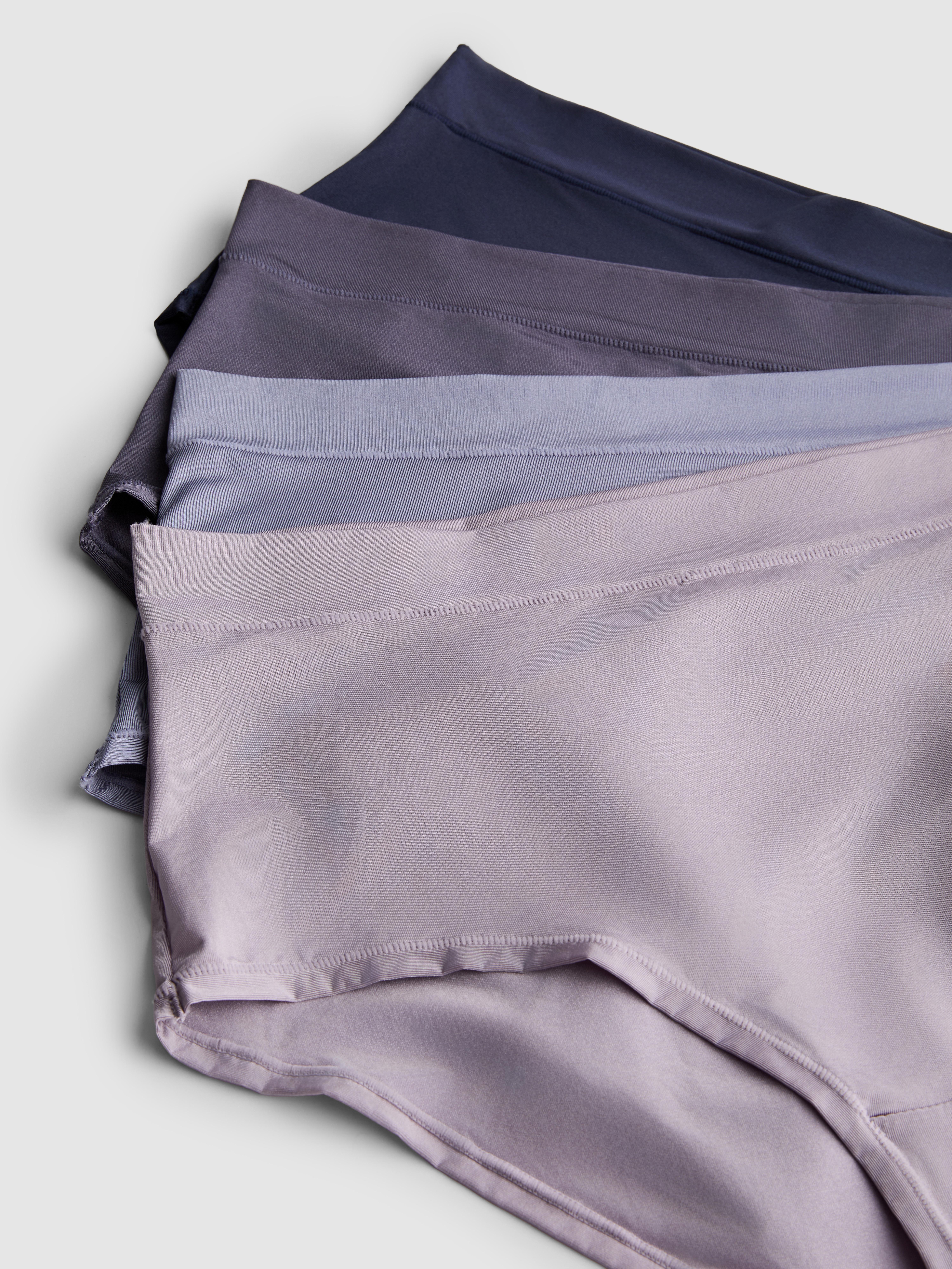 4pk Microfiber High-Waisted Full Briefs