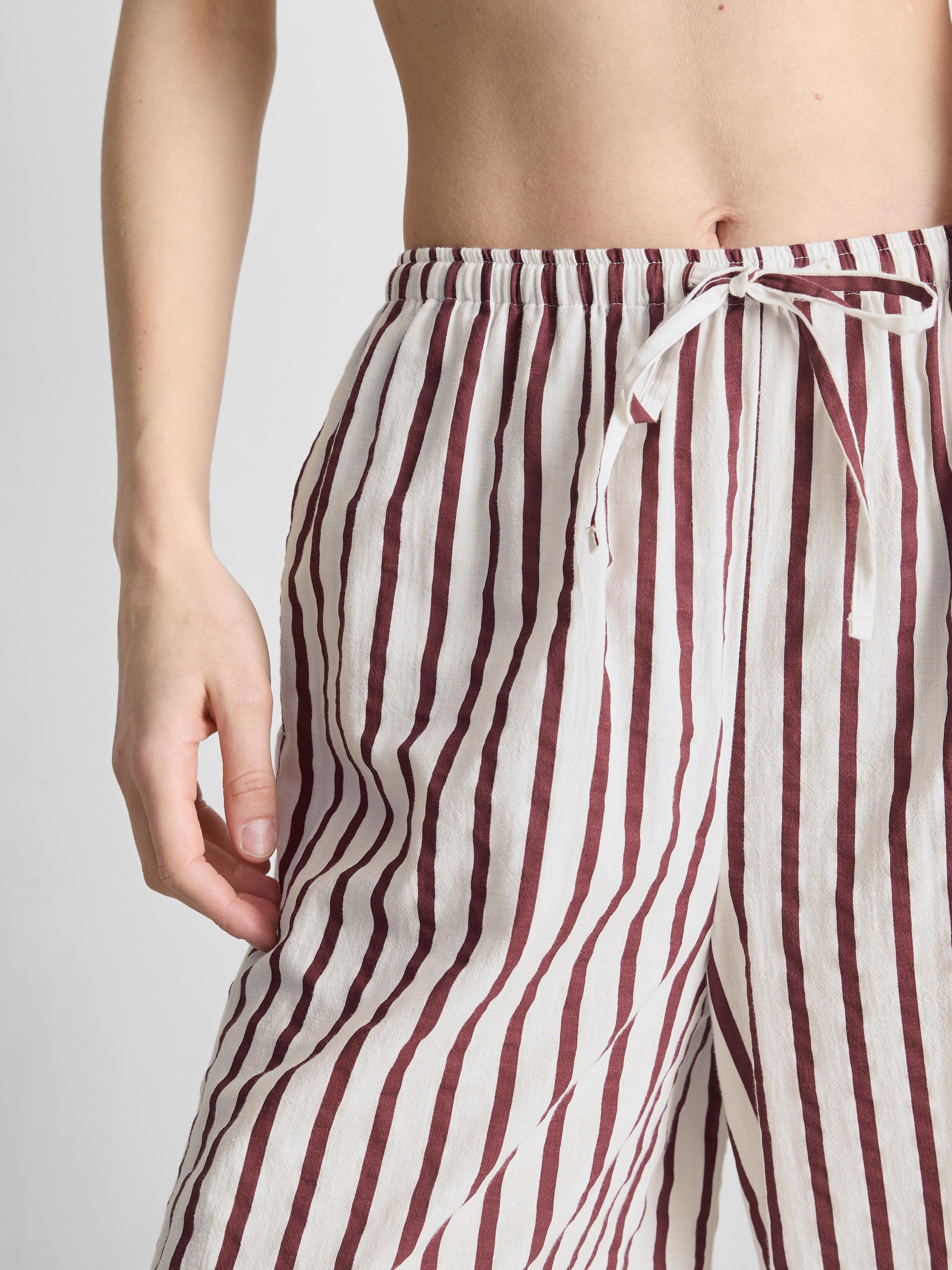 Printed Wide-Leg Beach Pants