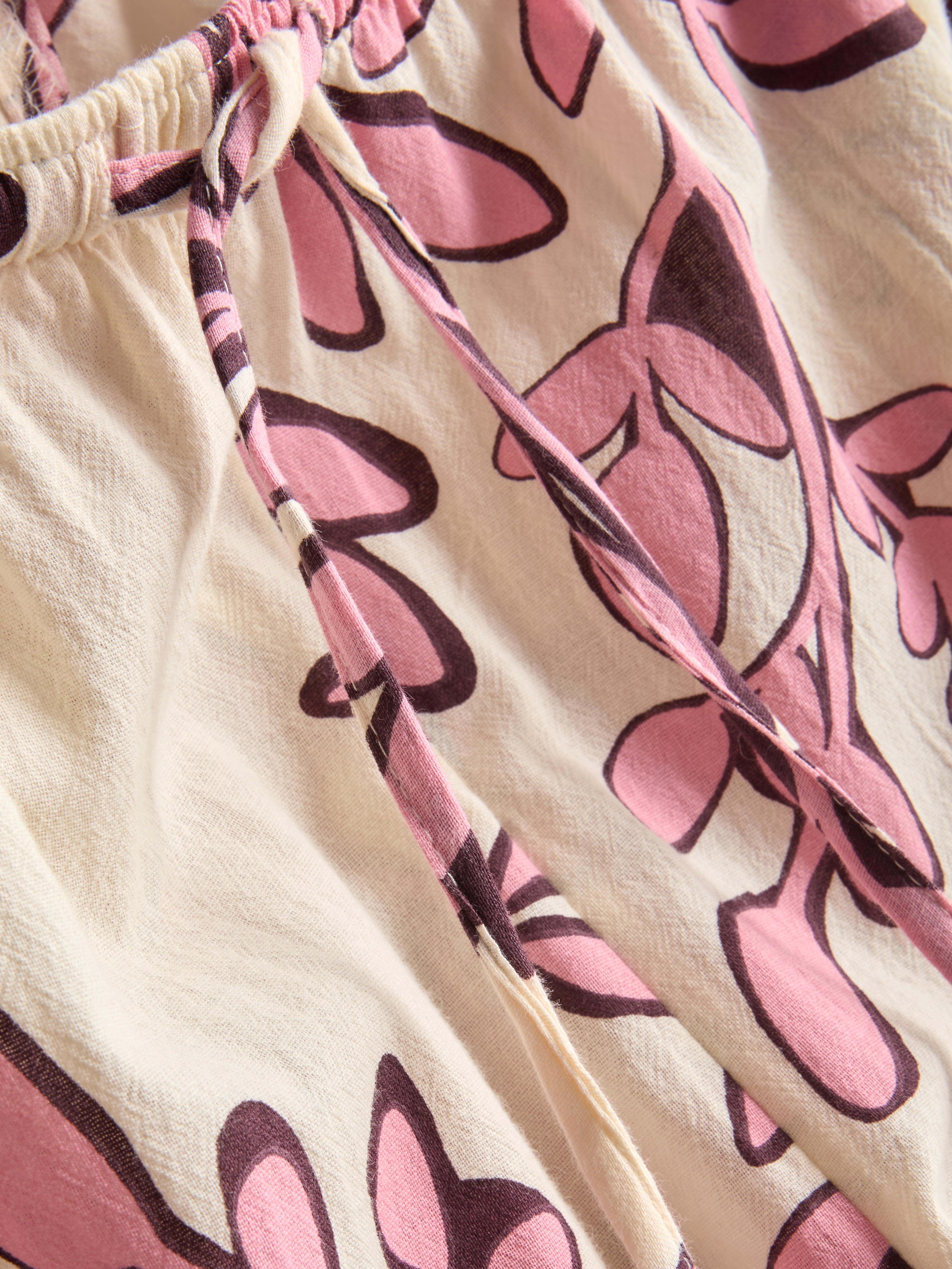 Printed Wide Leg Beach Trousers