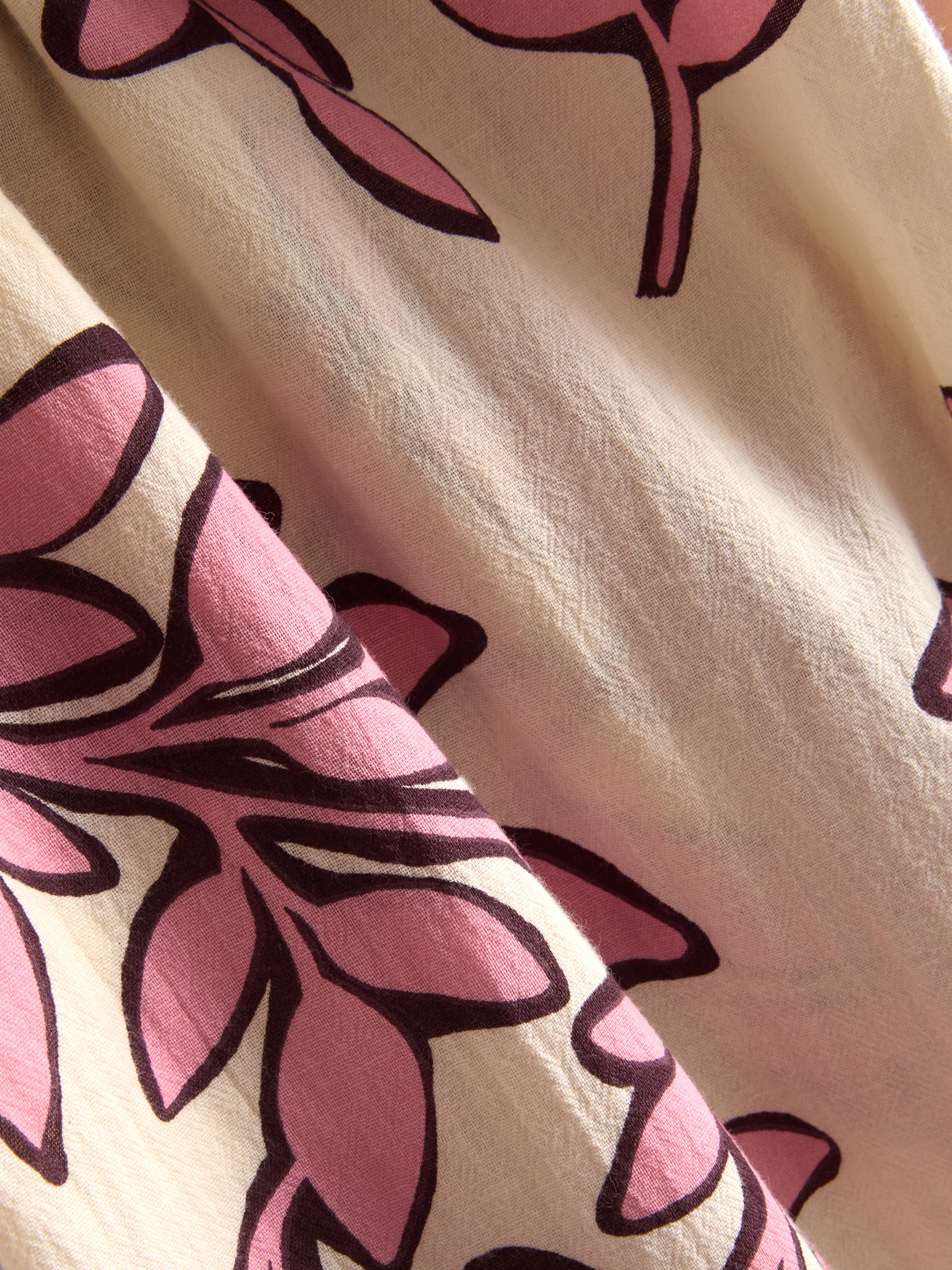 Printed Wide Leg Beach Trousers