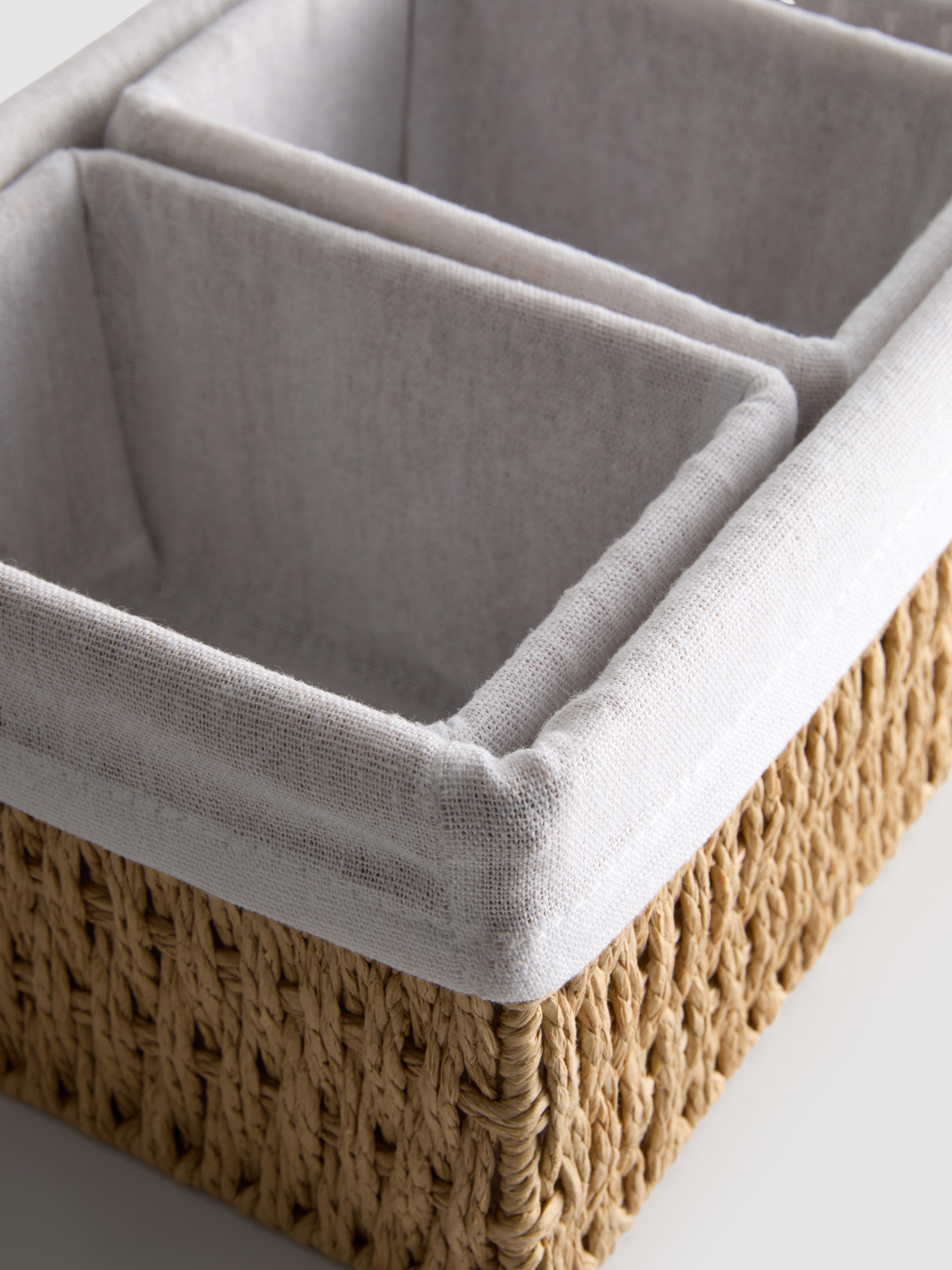 Pack de 3 cestas de cuerda de papel